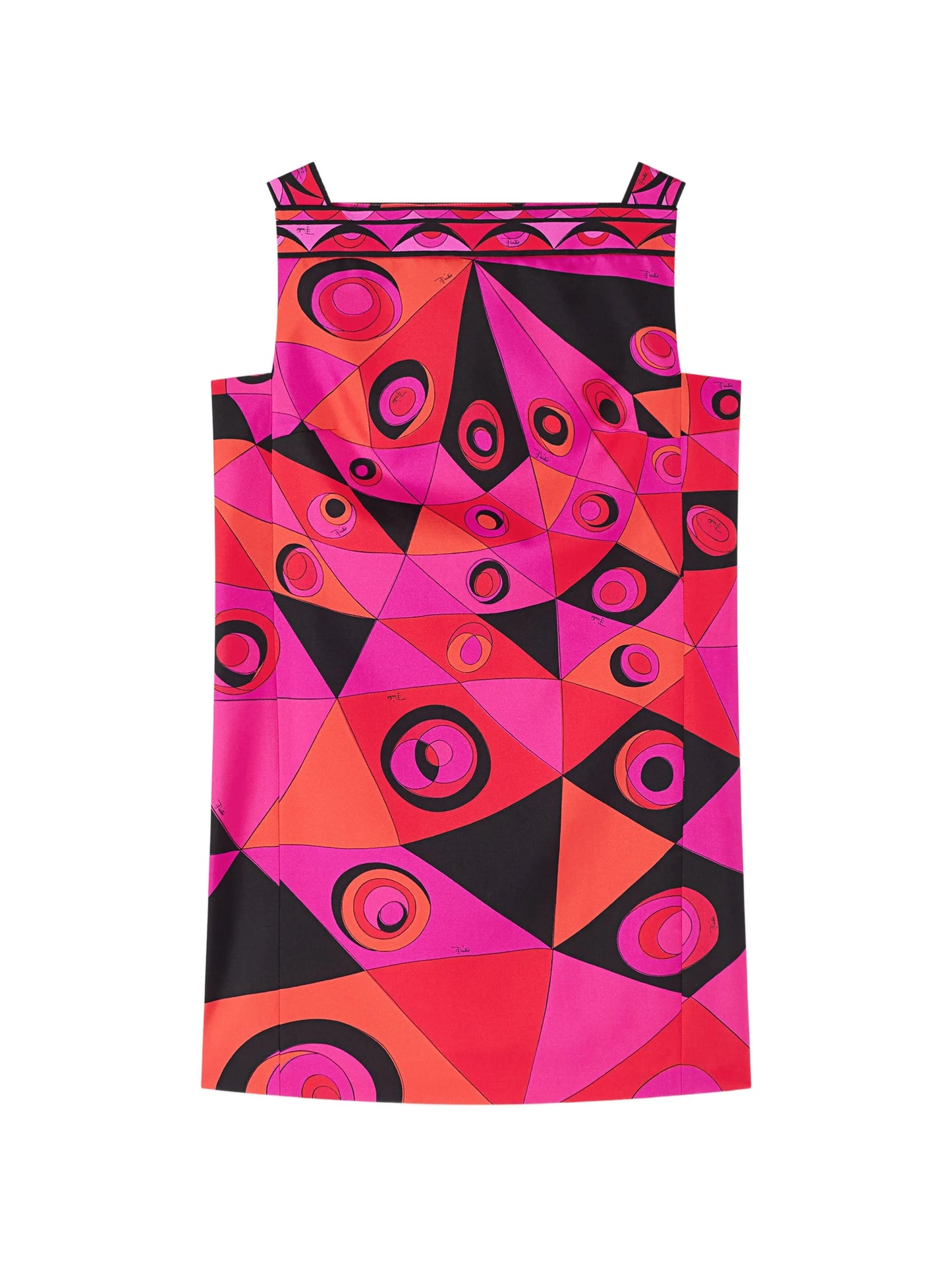 Occhi-print silk dress