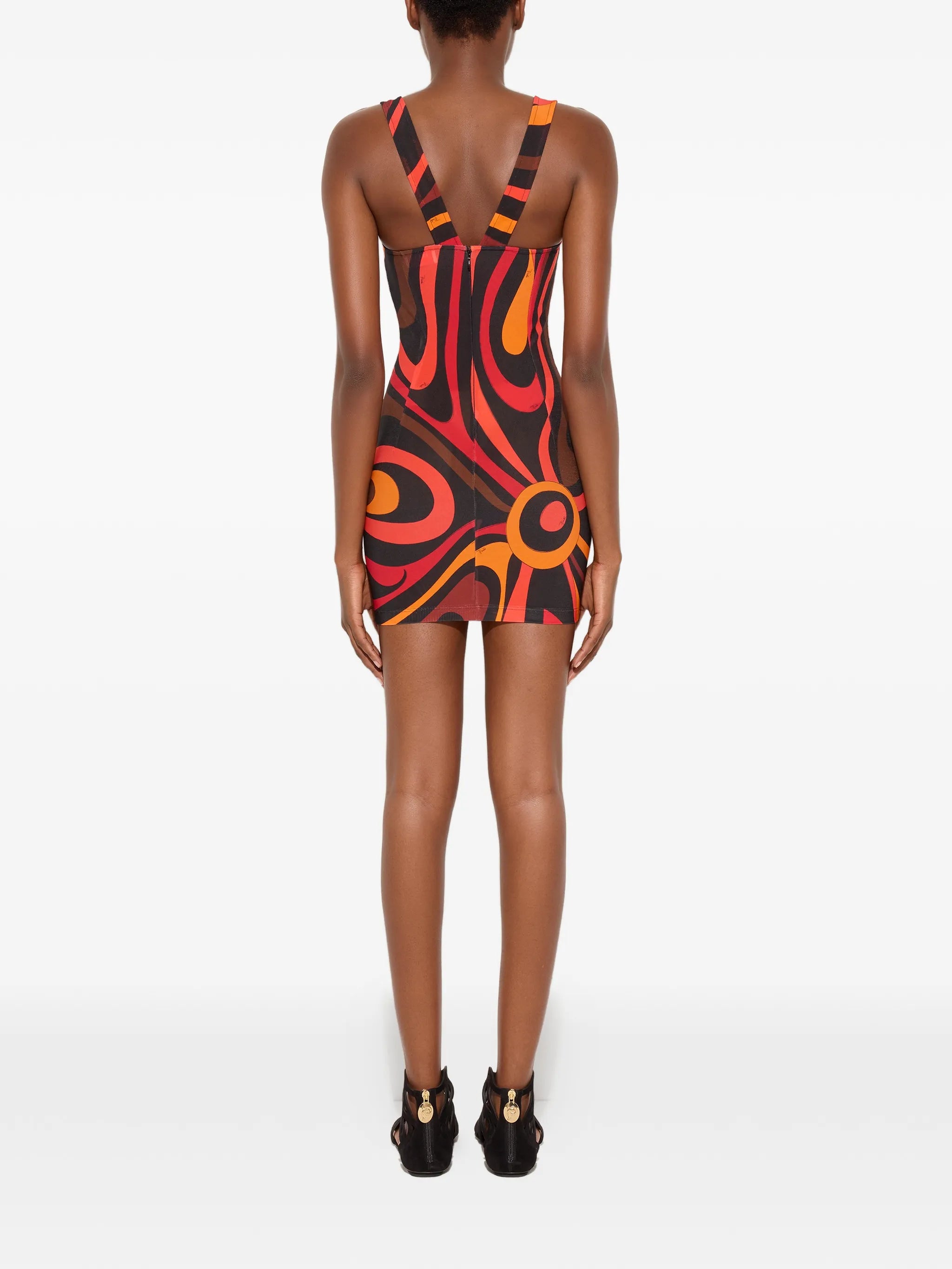 Marmo-print dress