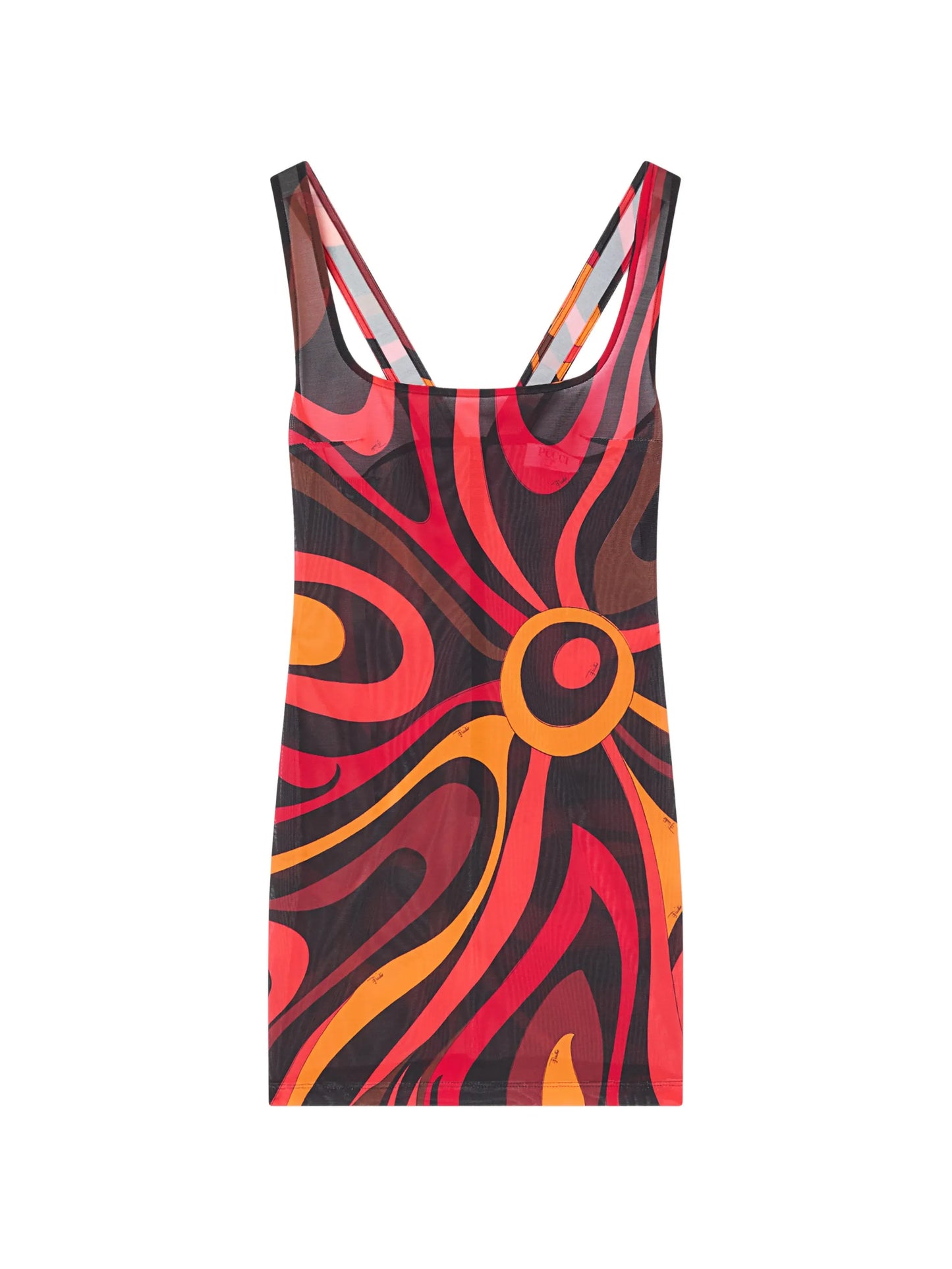 Marmo-print dress