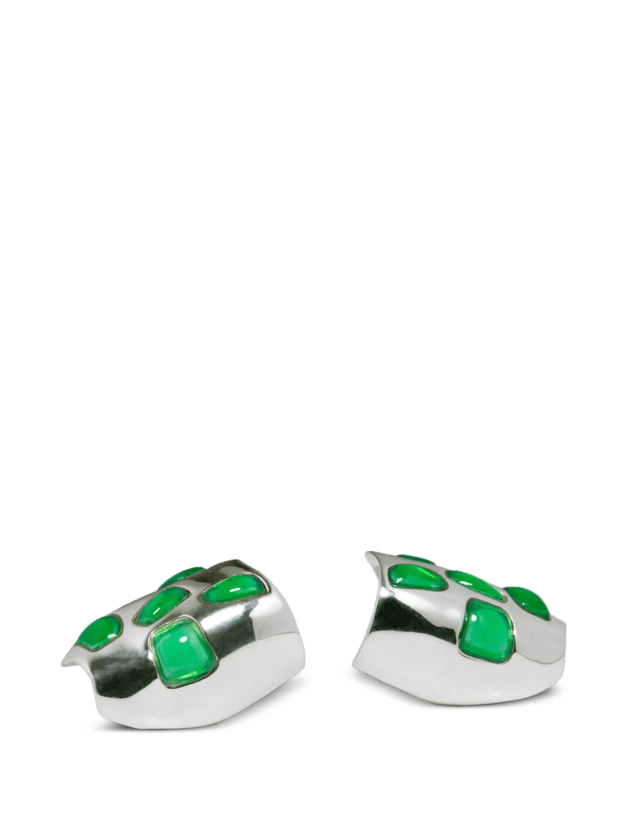 resin stone stud earrings