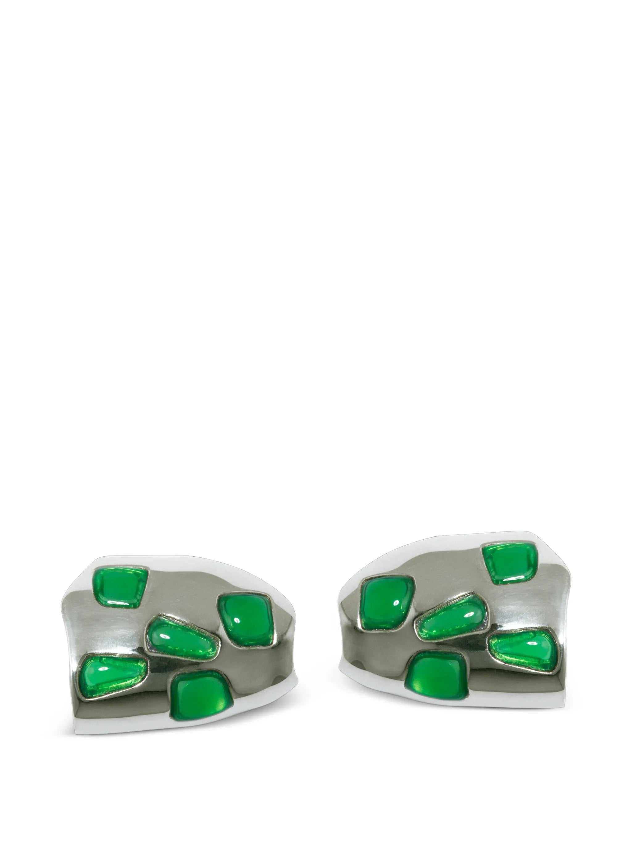 resin stone stud earrings