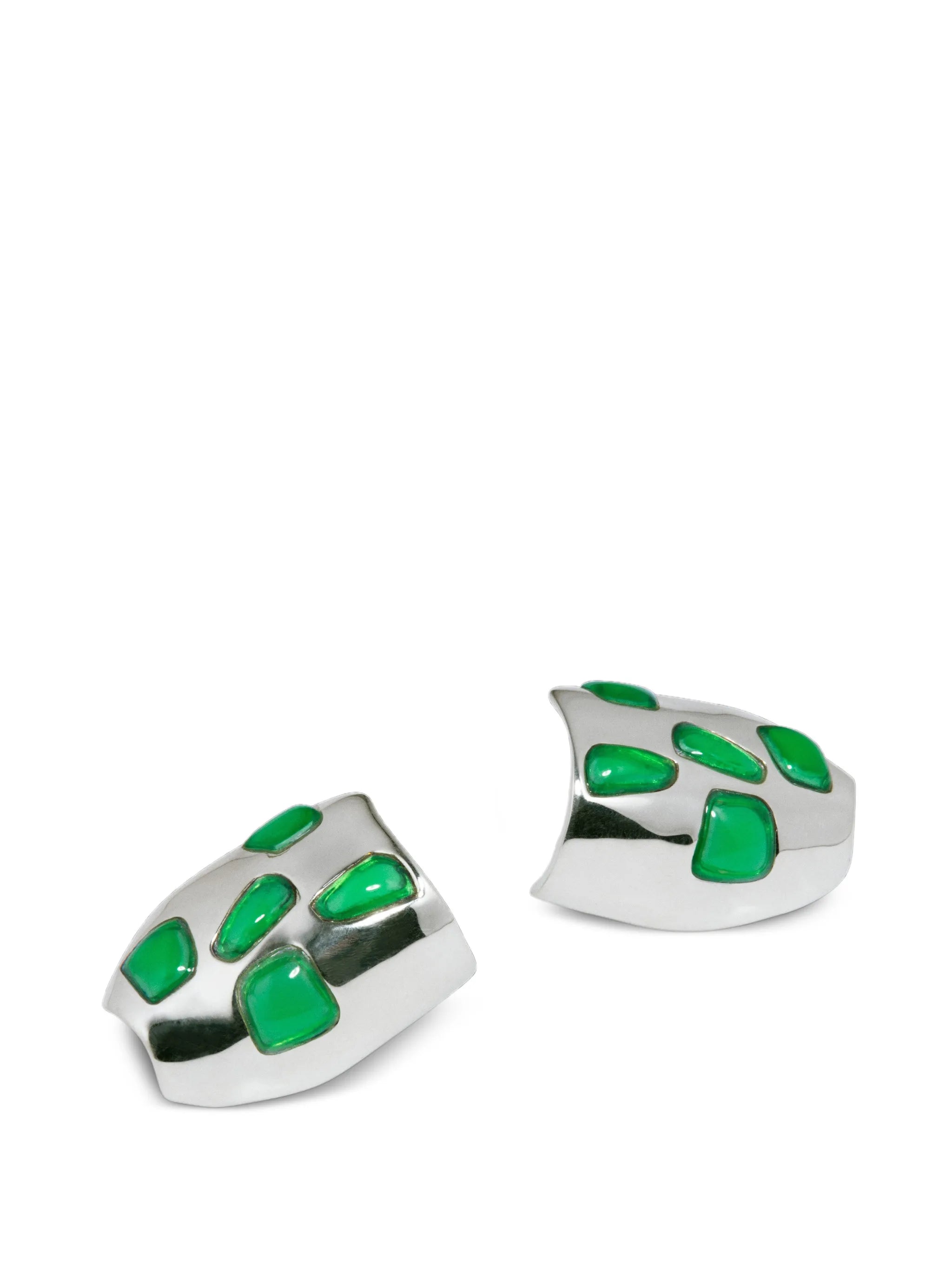 resin stone stud earrings
