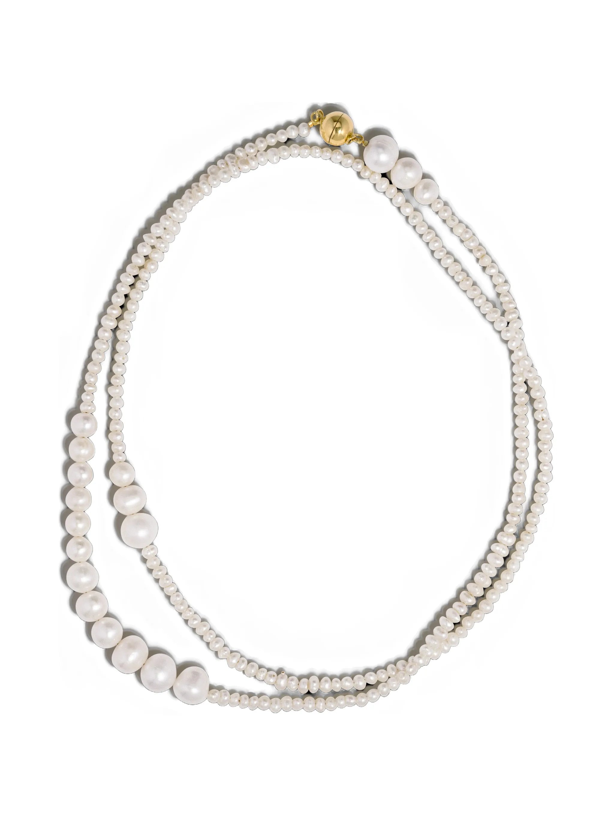 pearl layered necklace