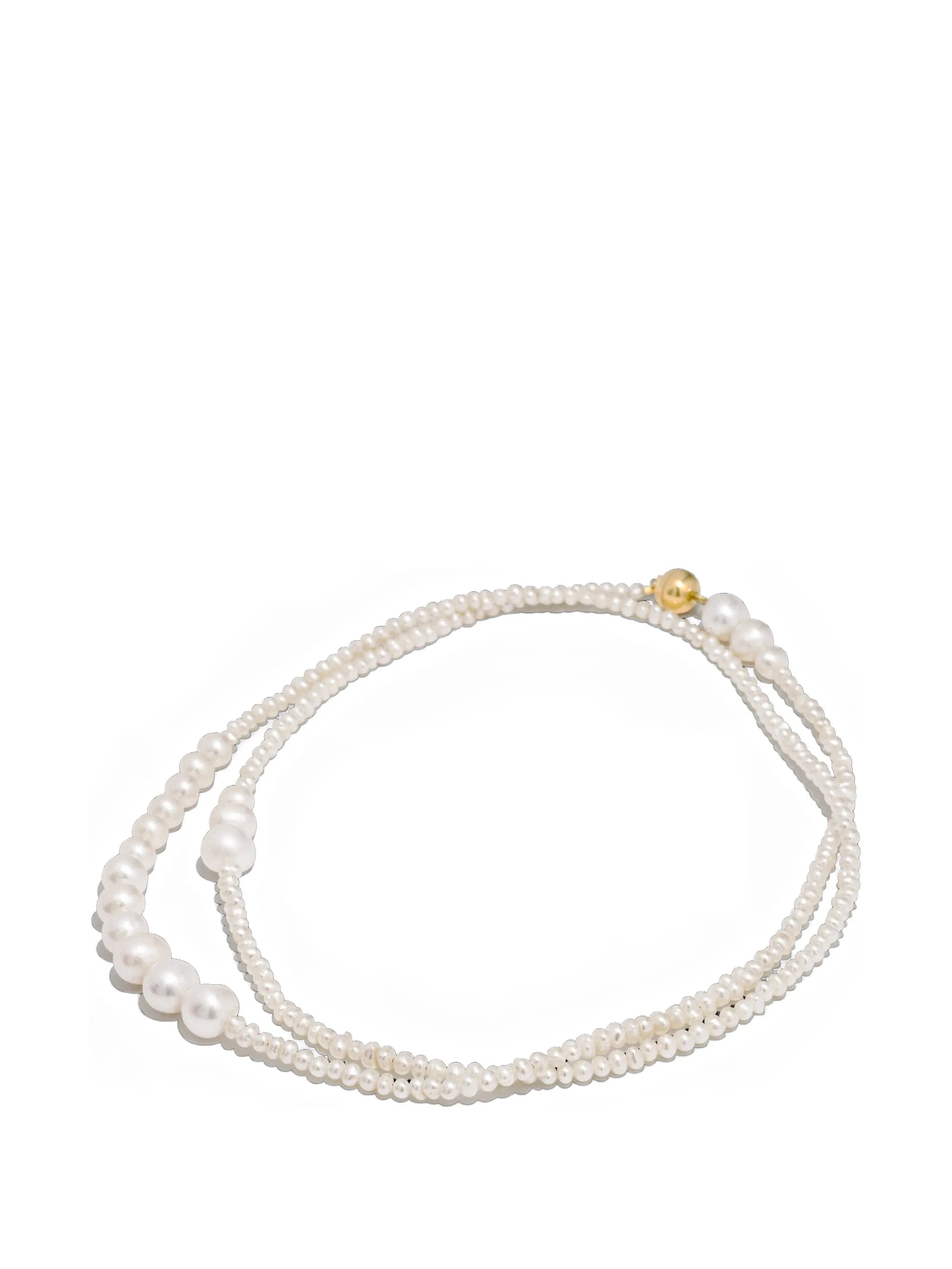 pearl layered necklace