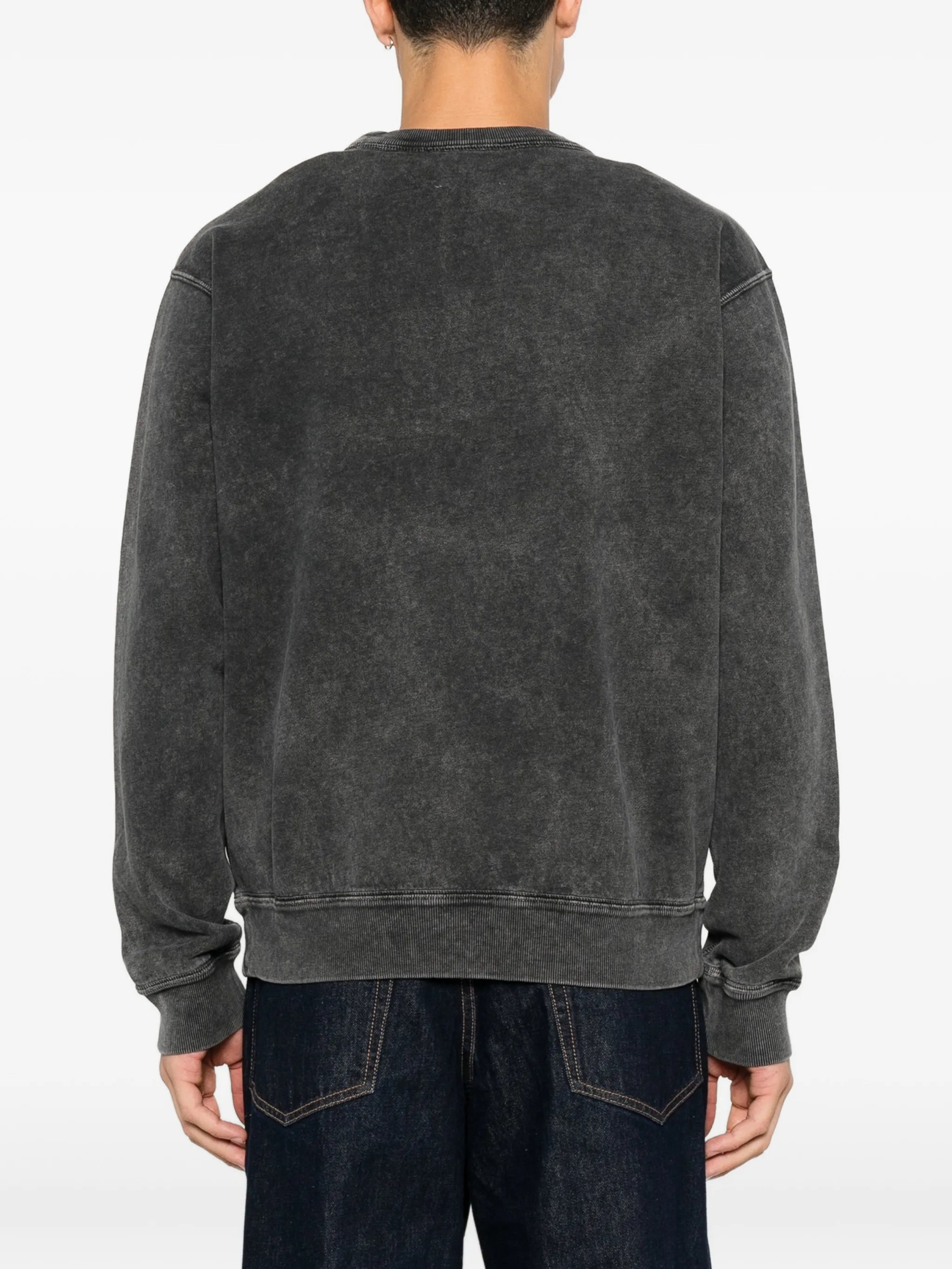 logo-embroidered sweatshirt