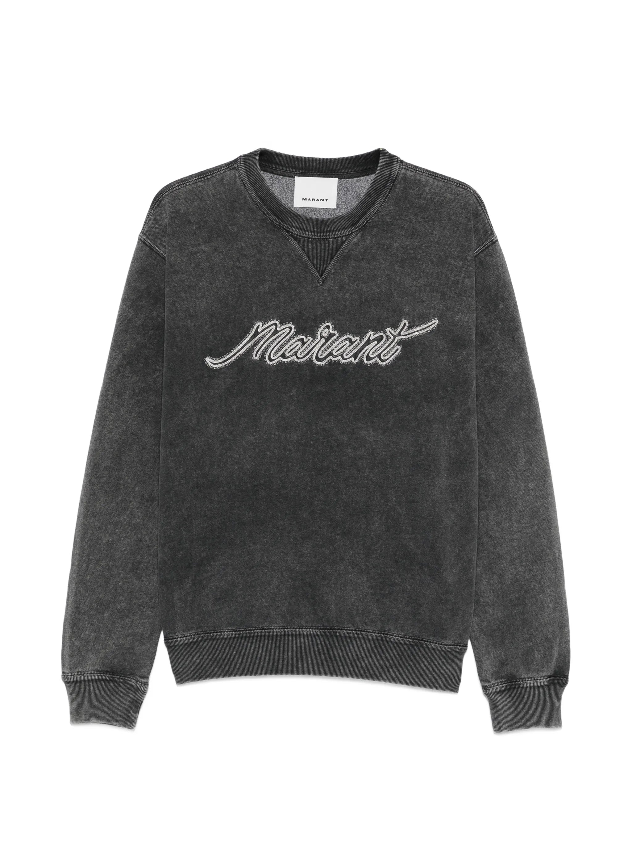 logo-embroidered sweatshirt