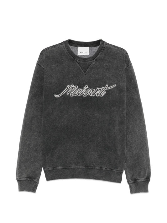 logo-embroidered sweatshirt