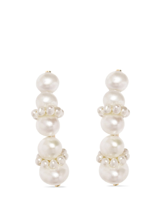 pearl ear climber earrings