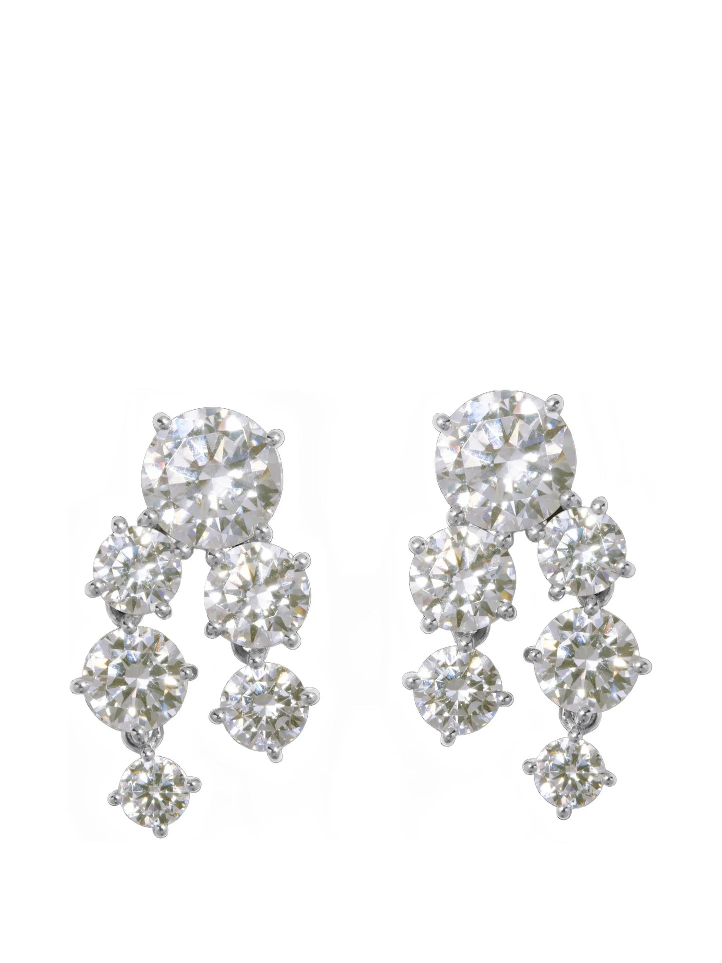 cubic zirconia drop earrings