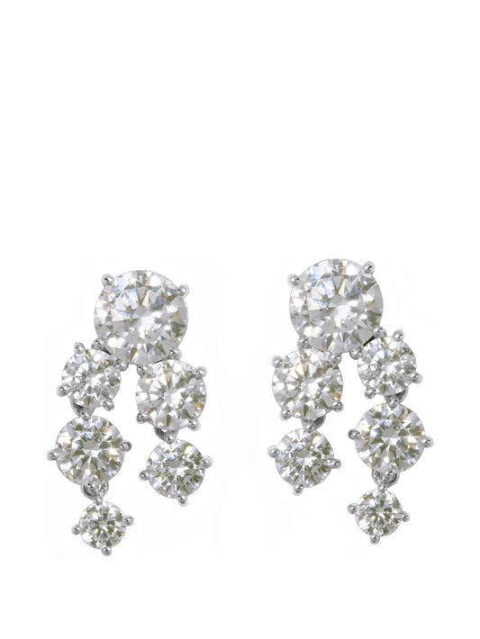 cubic zirconia drop earrings