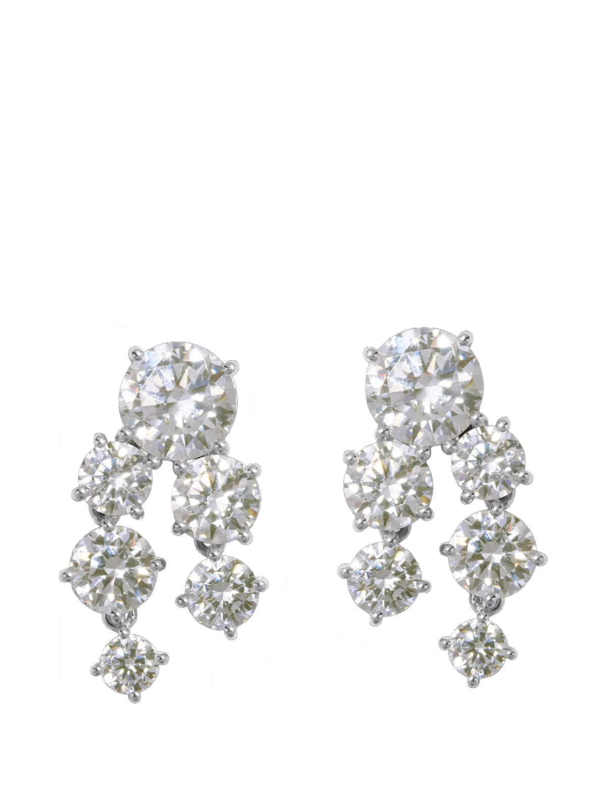cubic zirconia drop earrings