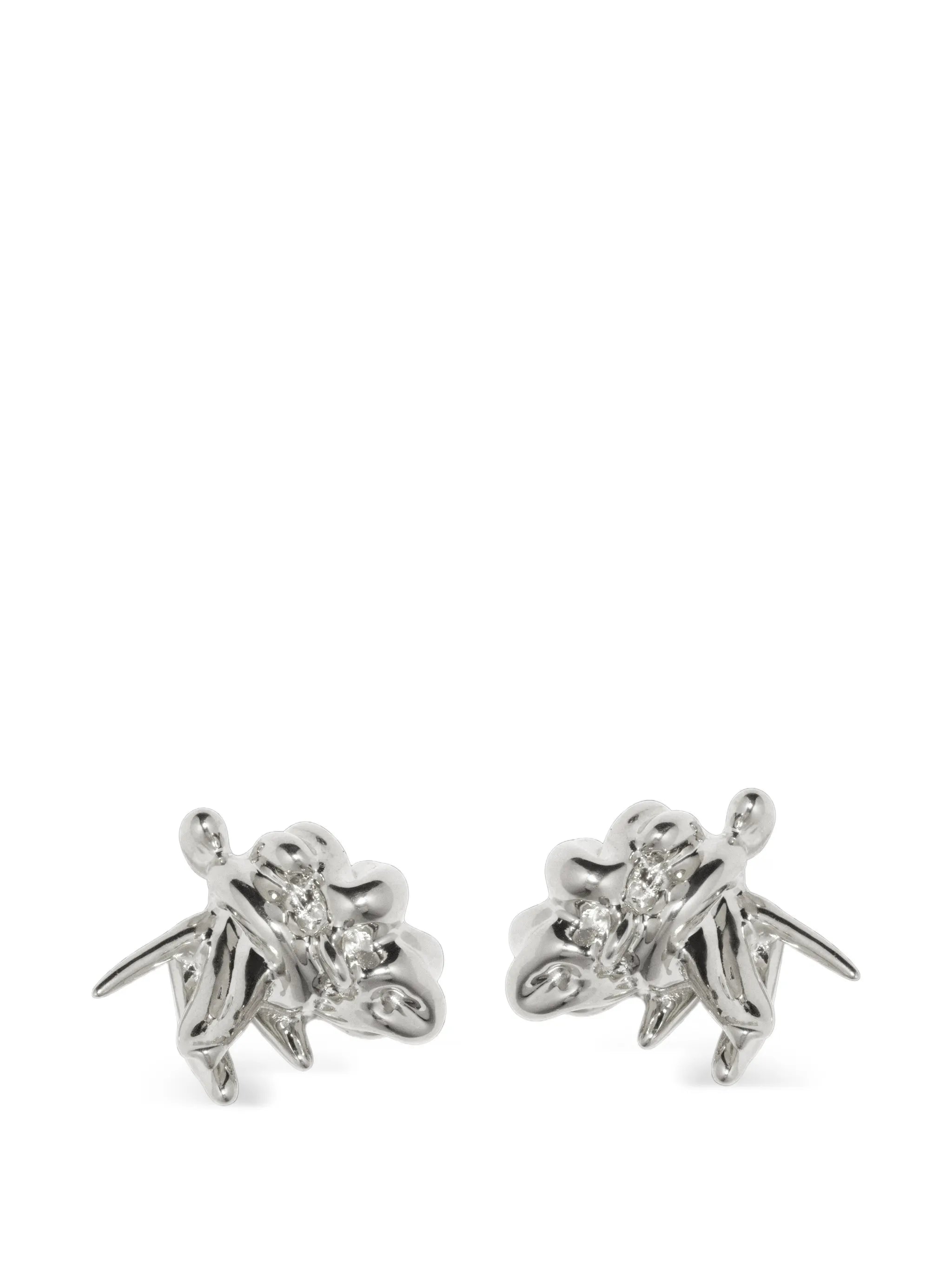 cubic zirconia statement stud earrings