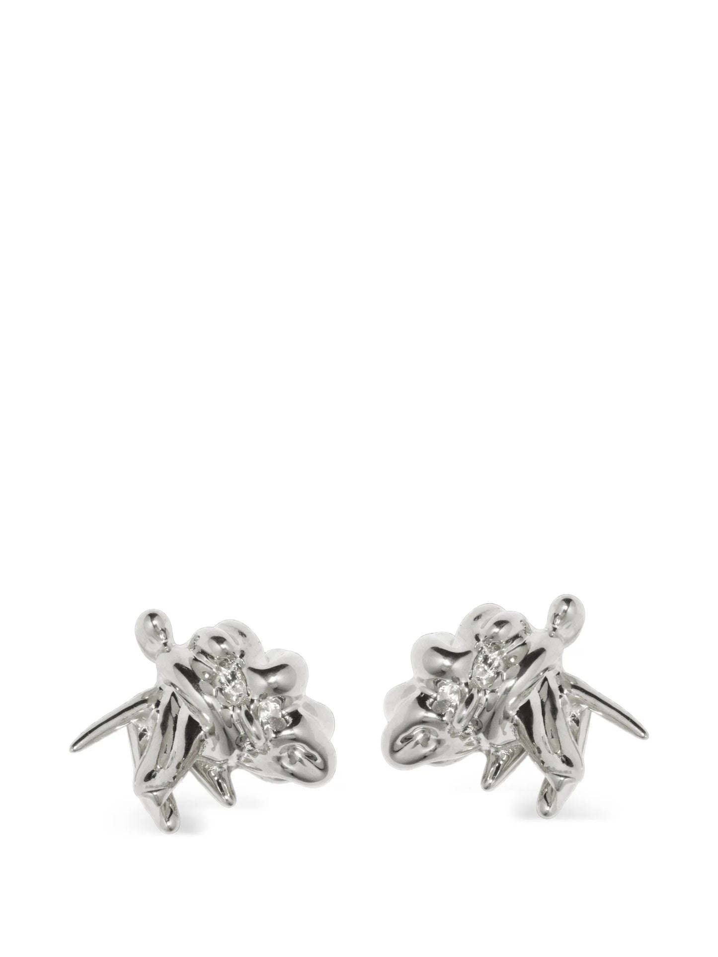 cubic zirconia statement stud earrings
