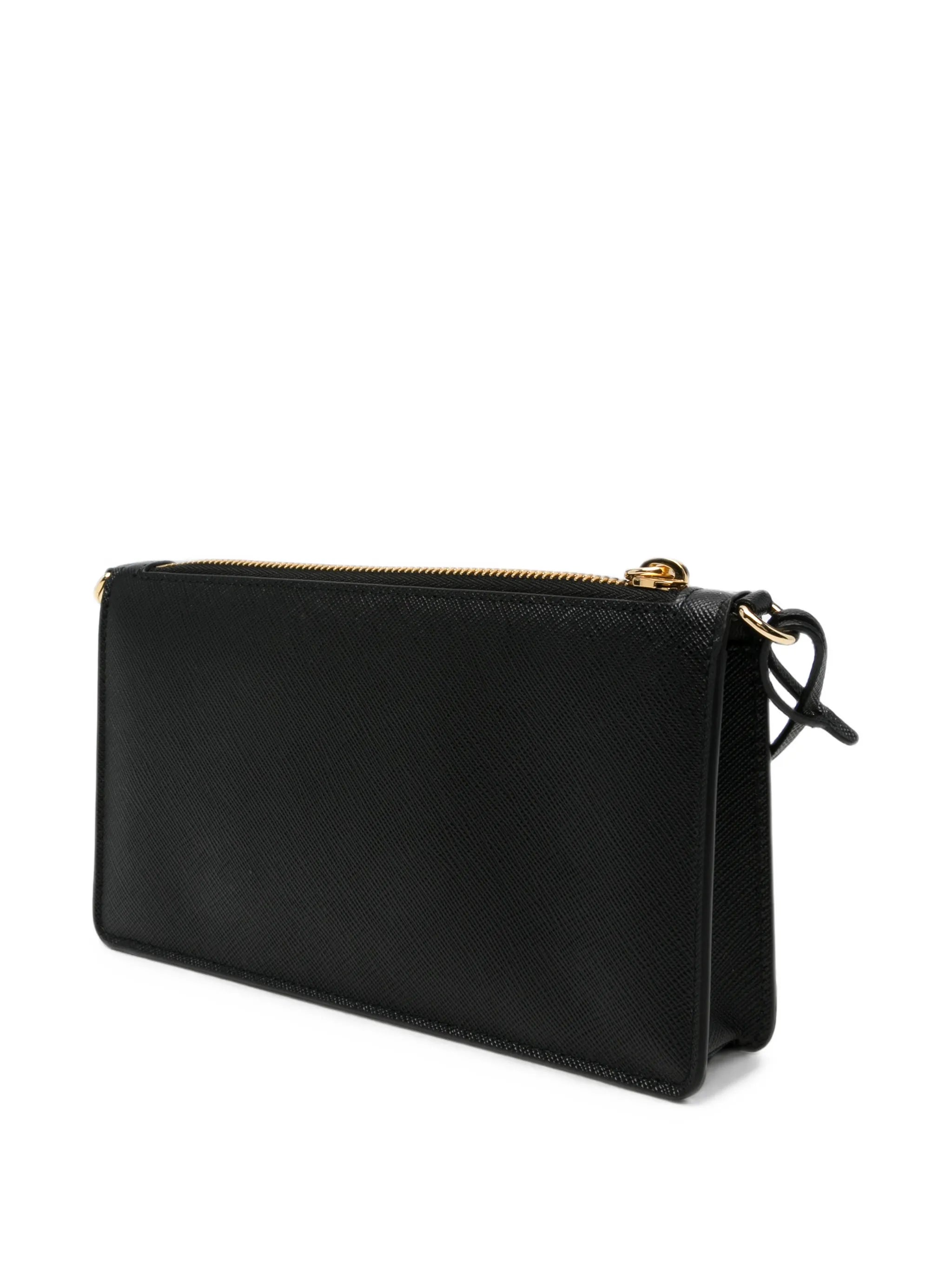 Saffiano leather padlock crossbody bag