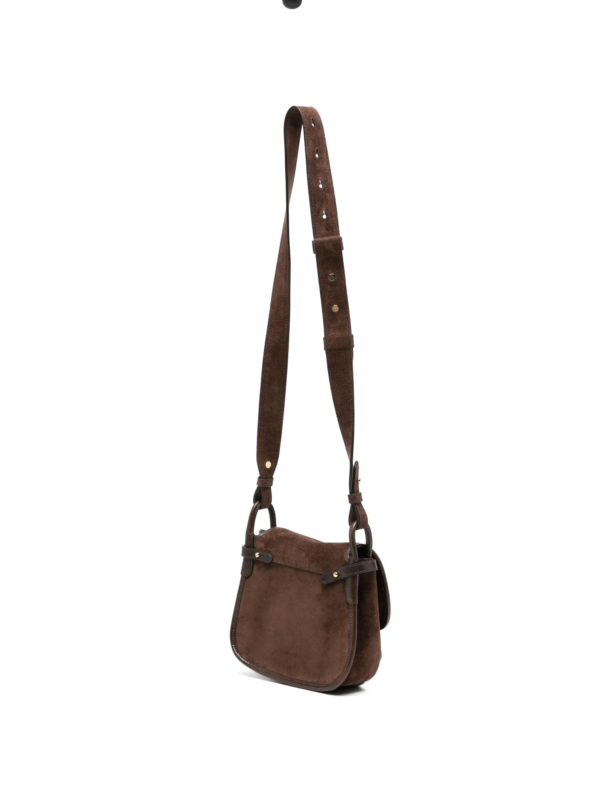 fringe-detail suede shoulder bag