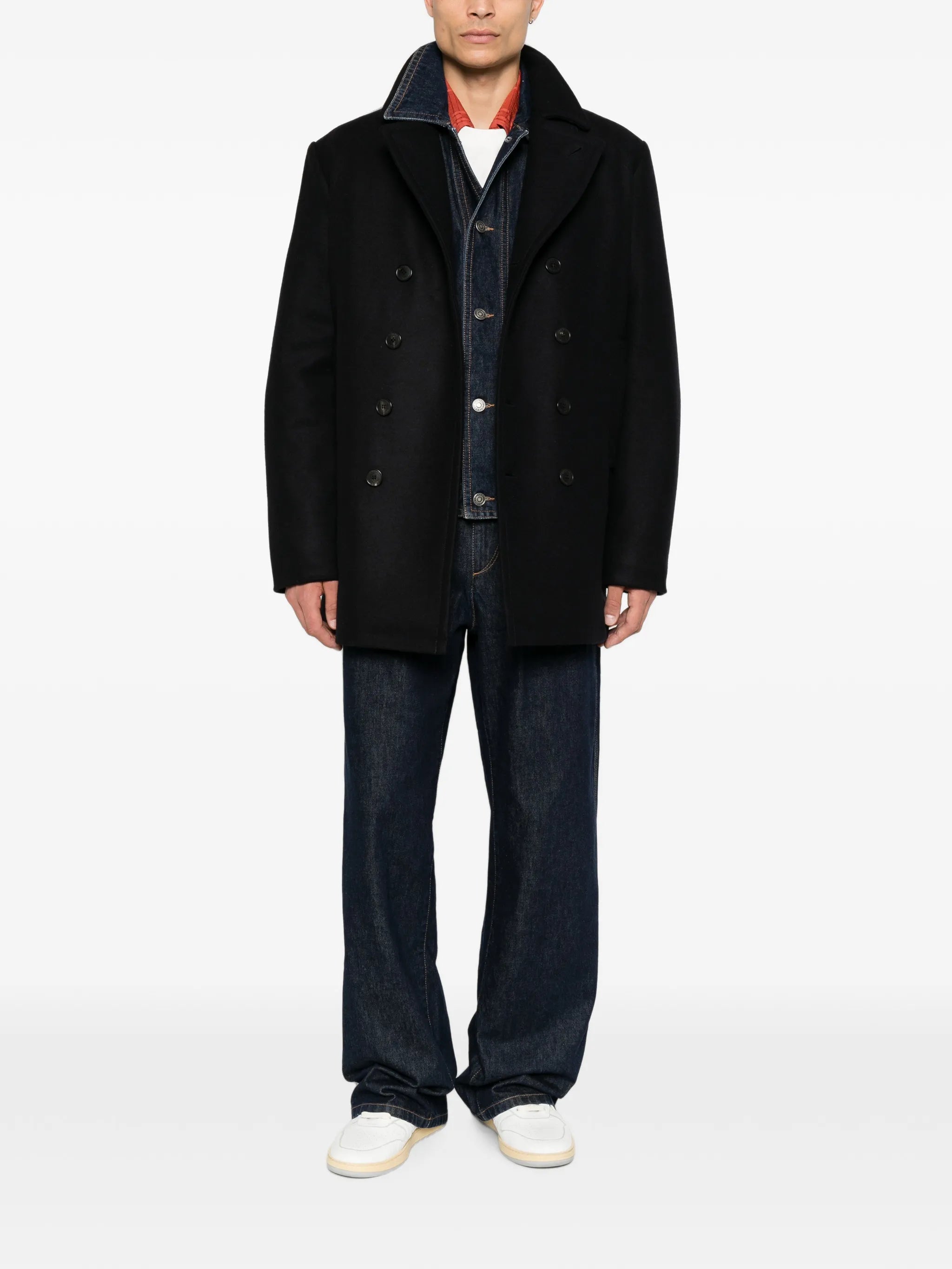 double-breasted coat