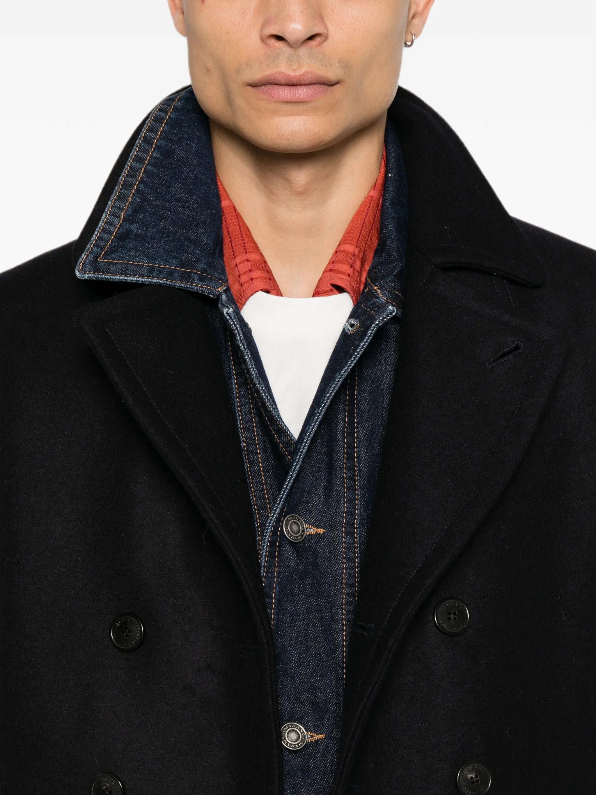double-breasted coat