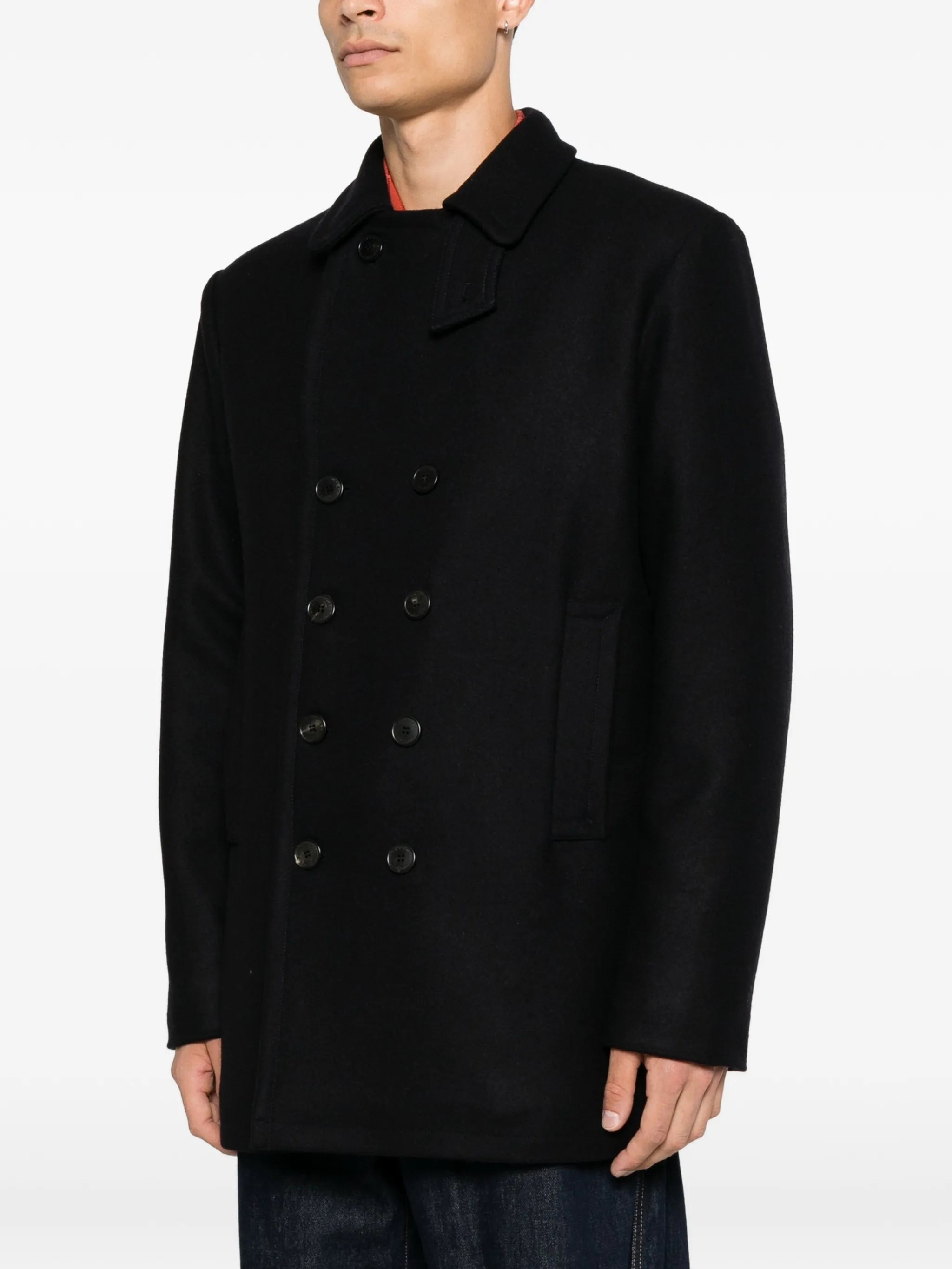 double-breasted coat