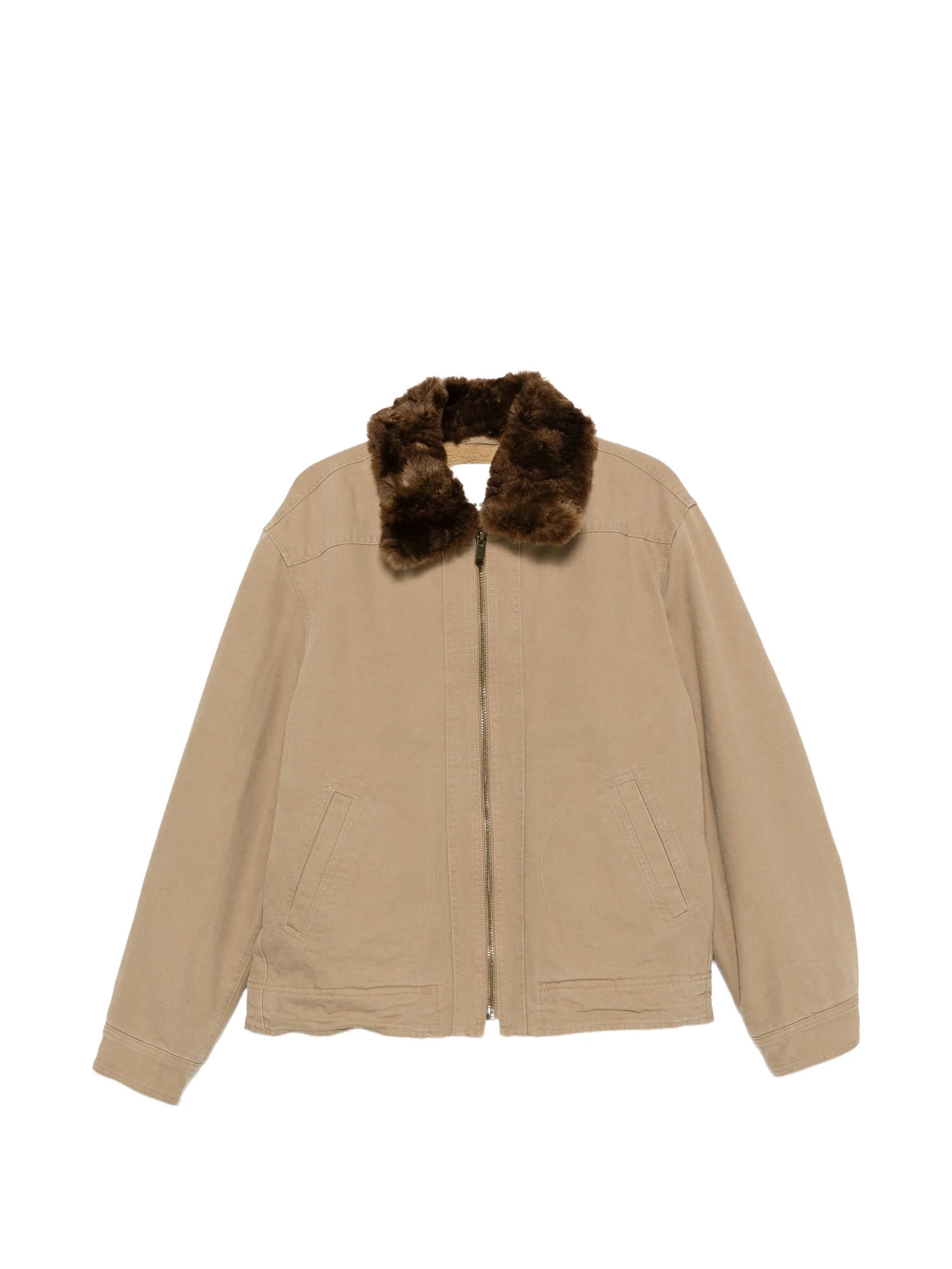 Amaric-GB wool-collar canvas jacket