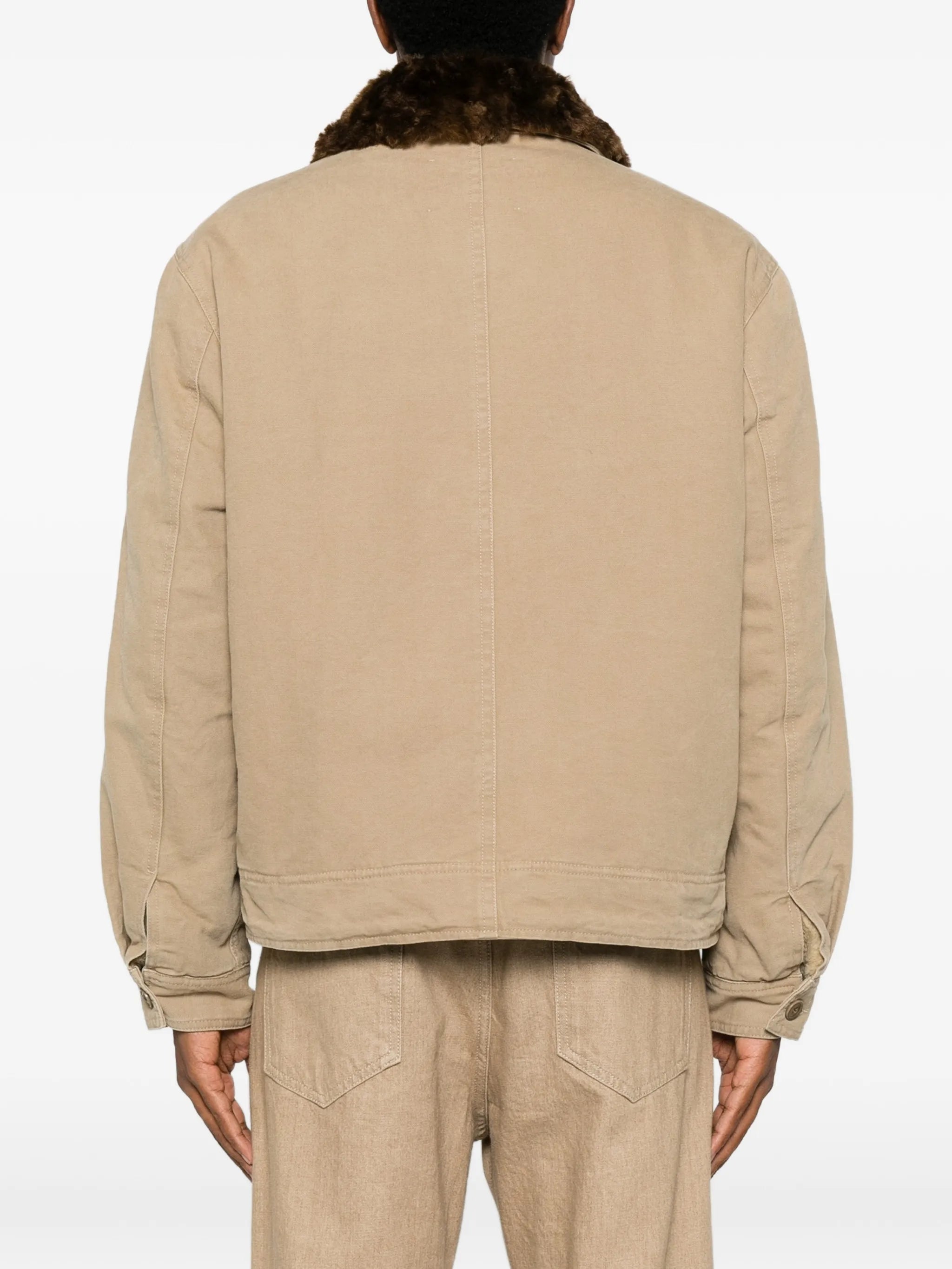 Amaric-GB wool-collar canvas jacket