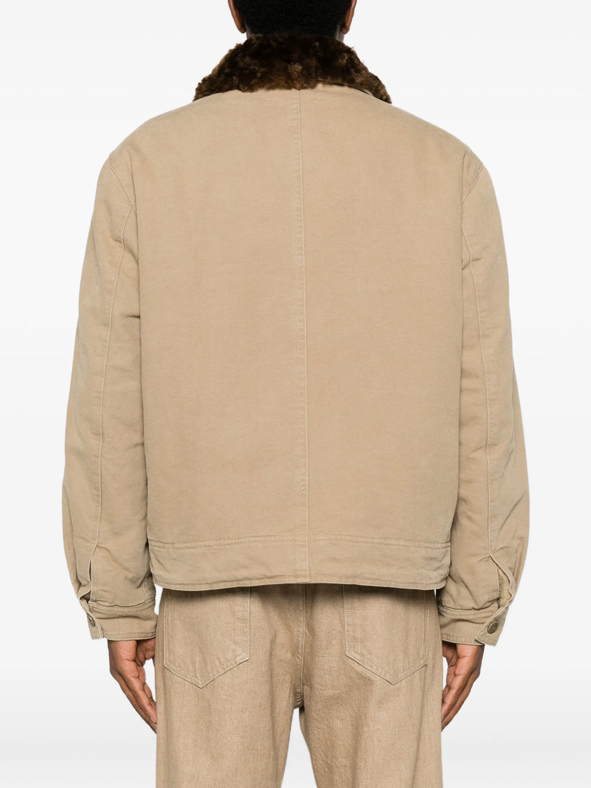 Amaric-GB wool-collar canvas jacket