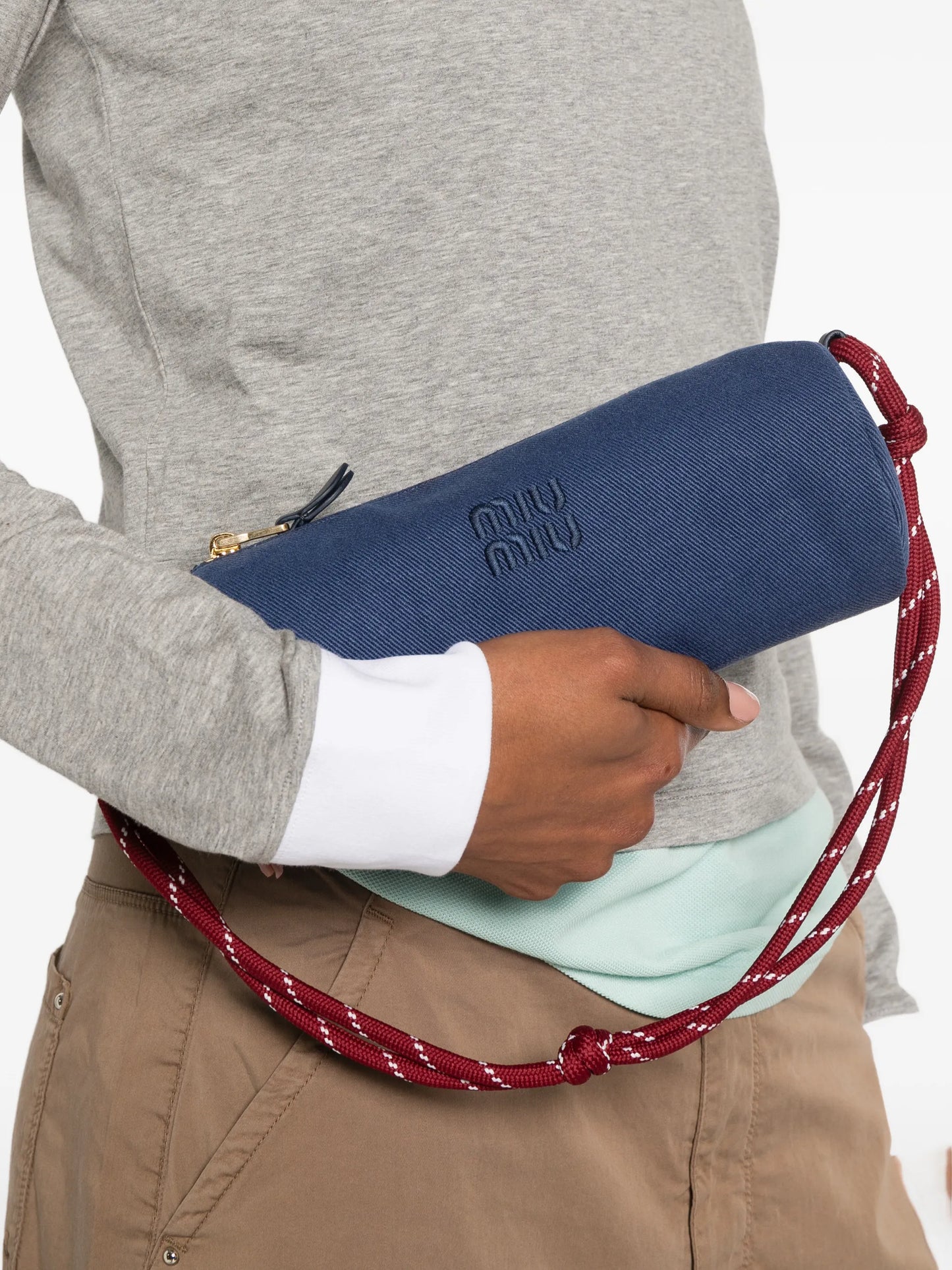 Gabardine pouch