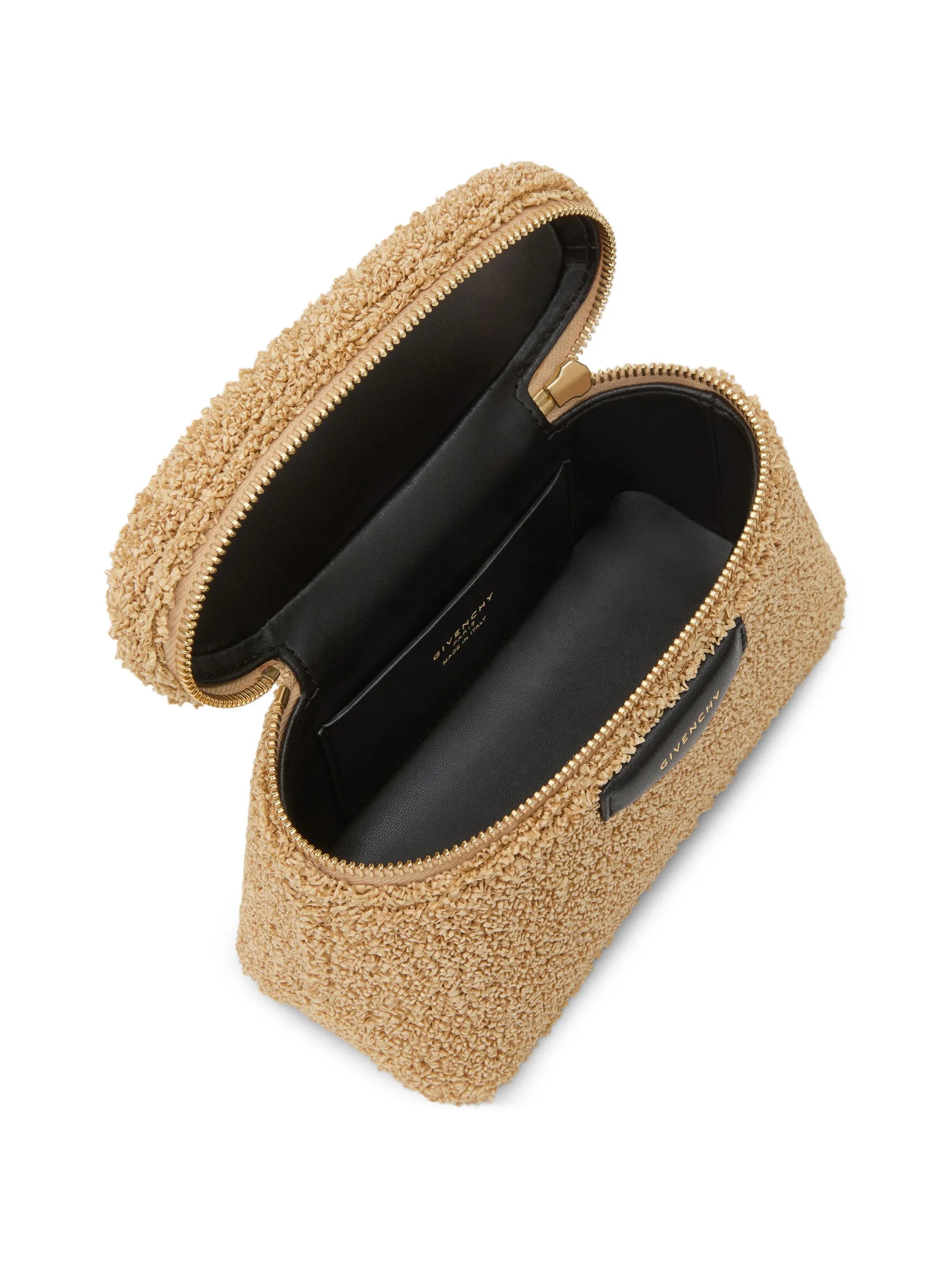 Antigona vanity bag in sponge raffia with chain