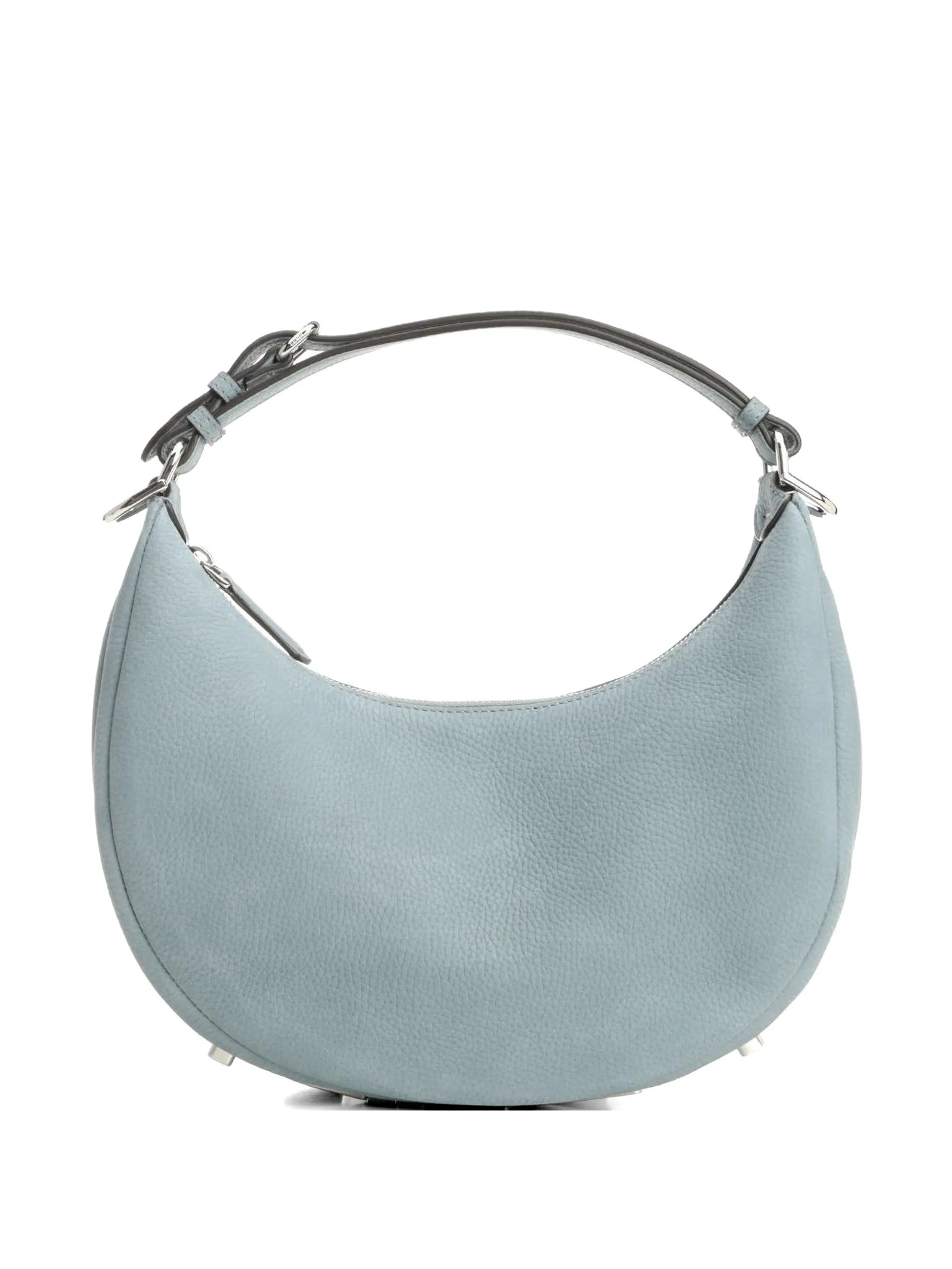 small Fendigraphy suede-finish clutch bag
