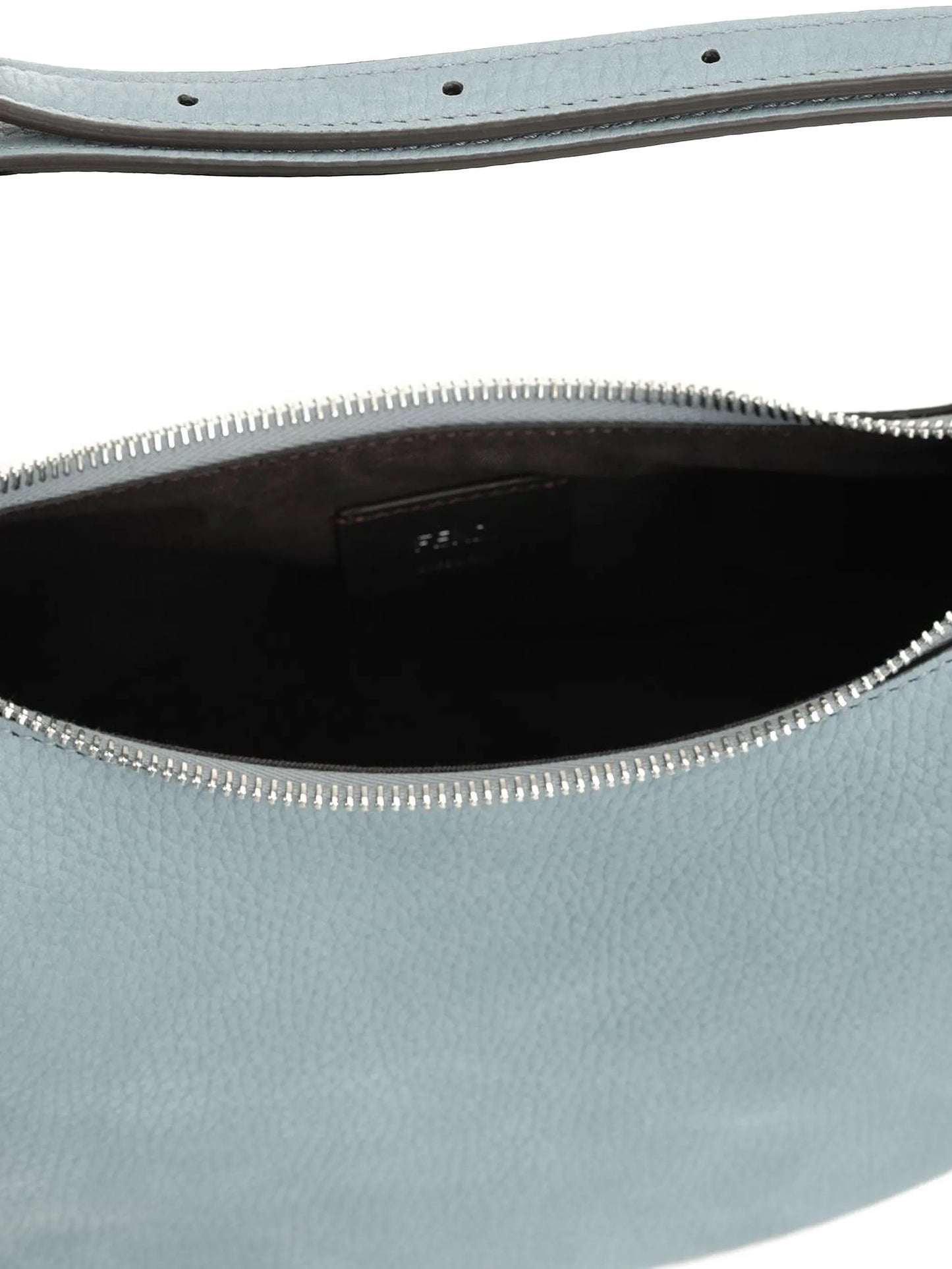small Fendigraphy suede-finish clutch bag