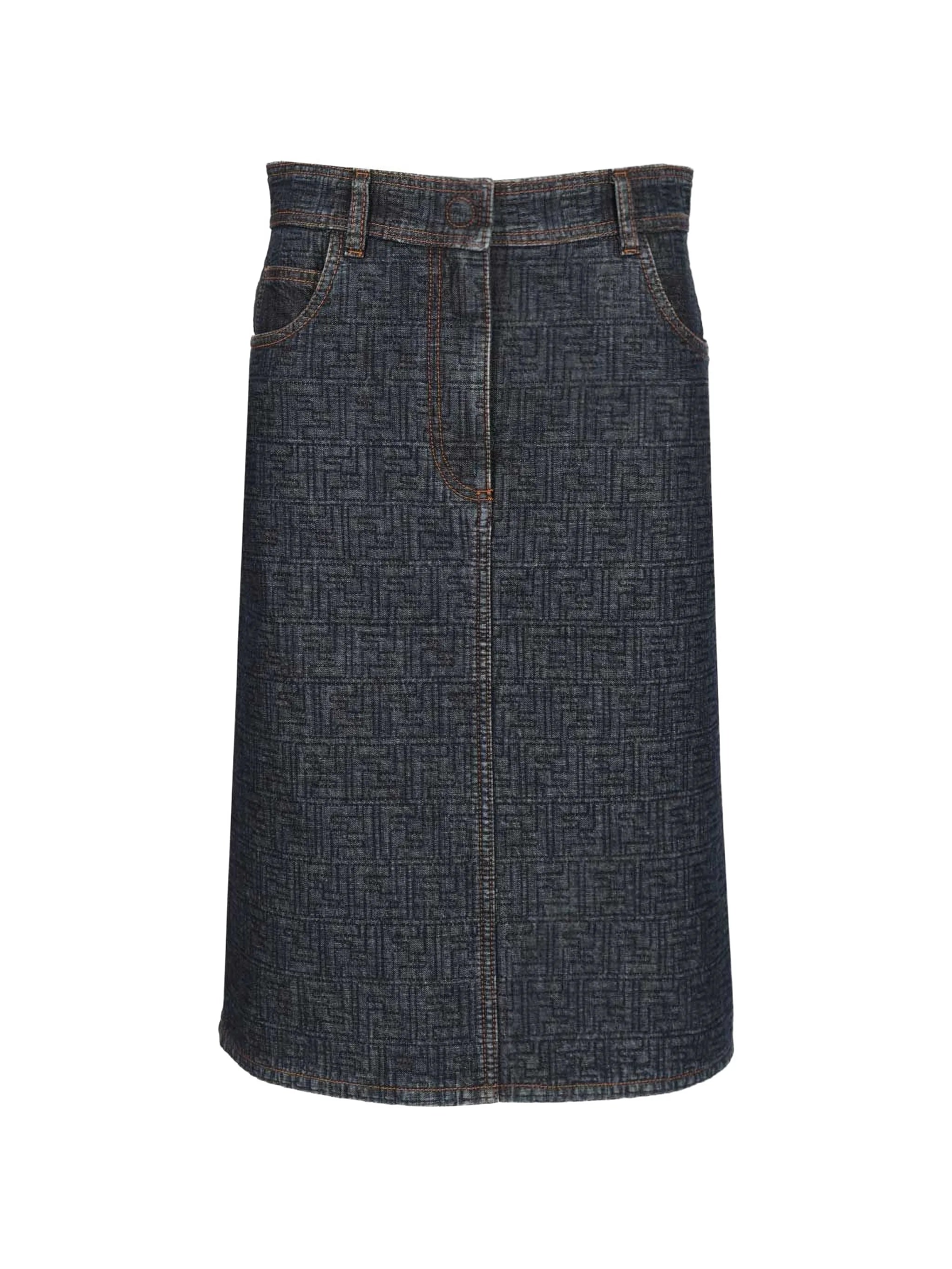 FF denim skirt