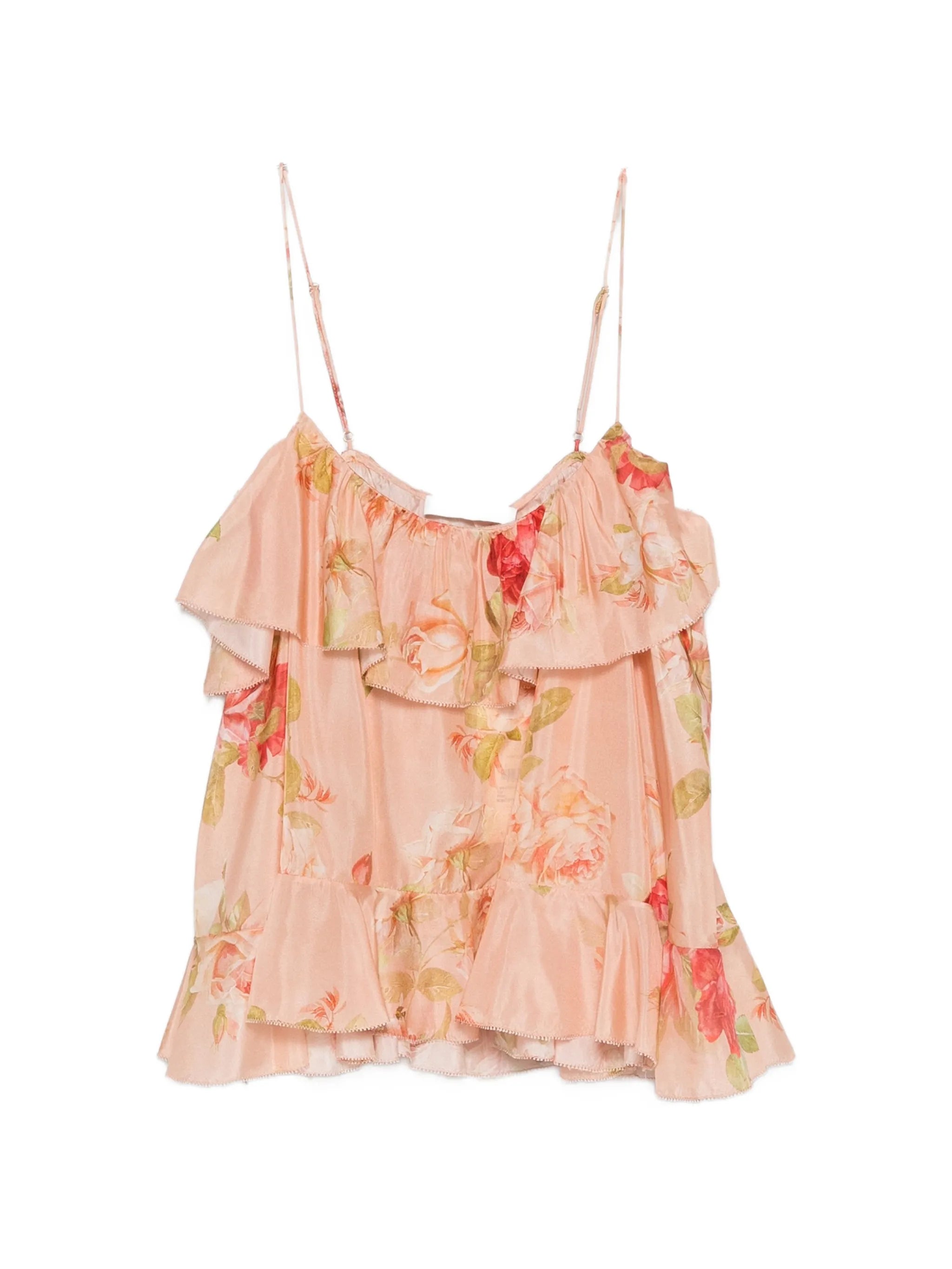 Roselight frill cami top