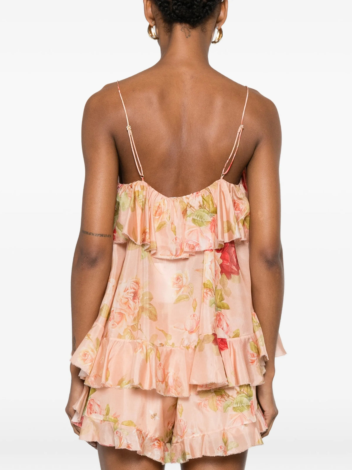Roselight frill cami top