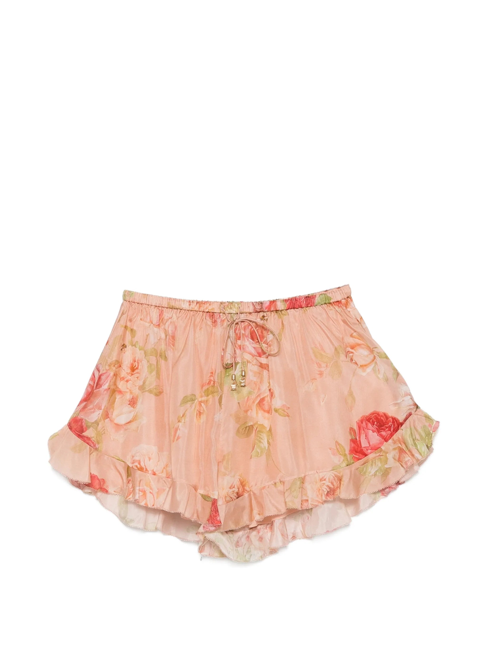 Roselight frill shorts