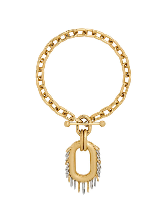 Punk XL Link necklace in bicolor gold and silver