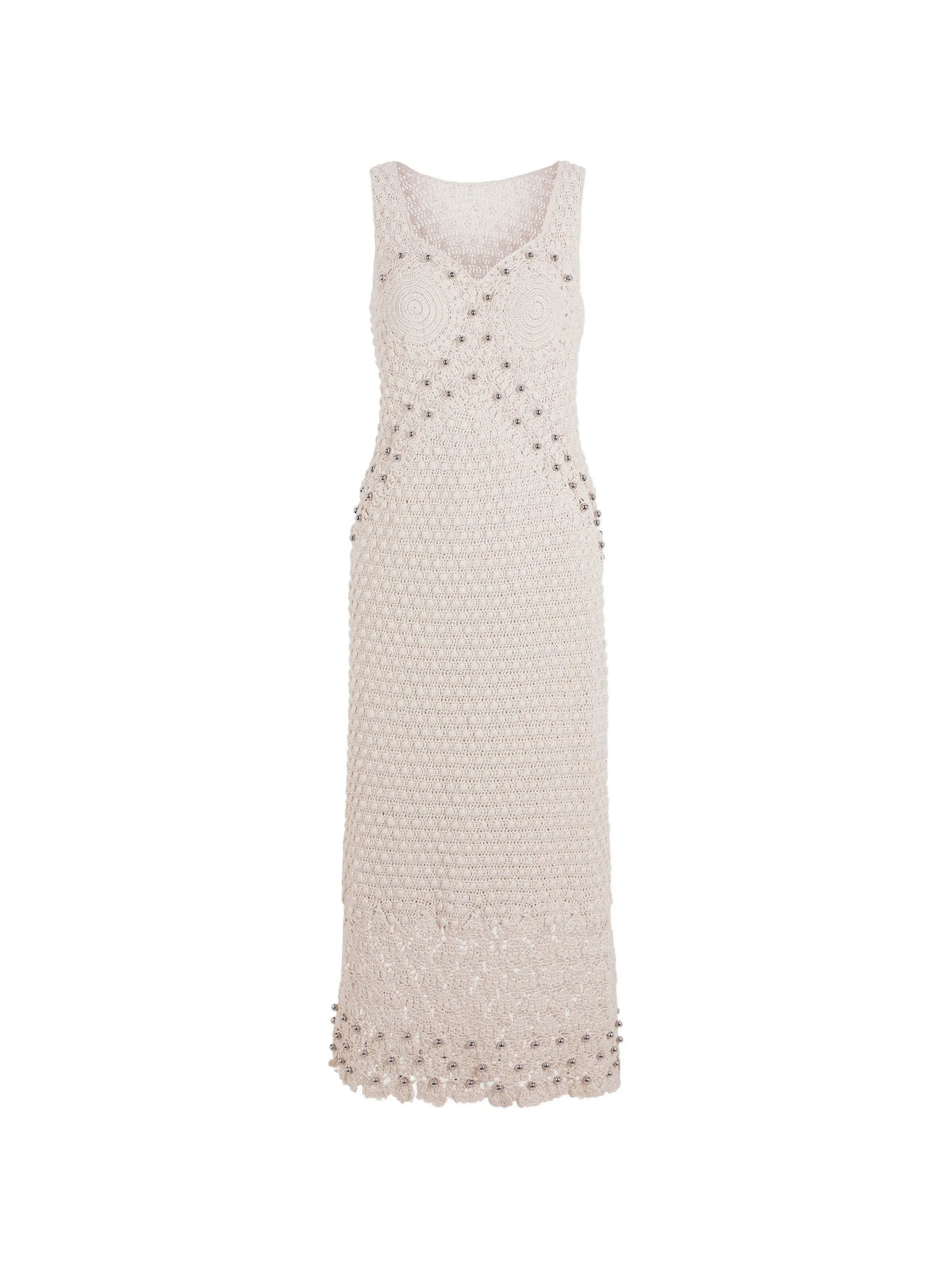 handmade midi dress in crochet