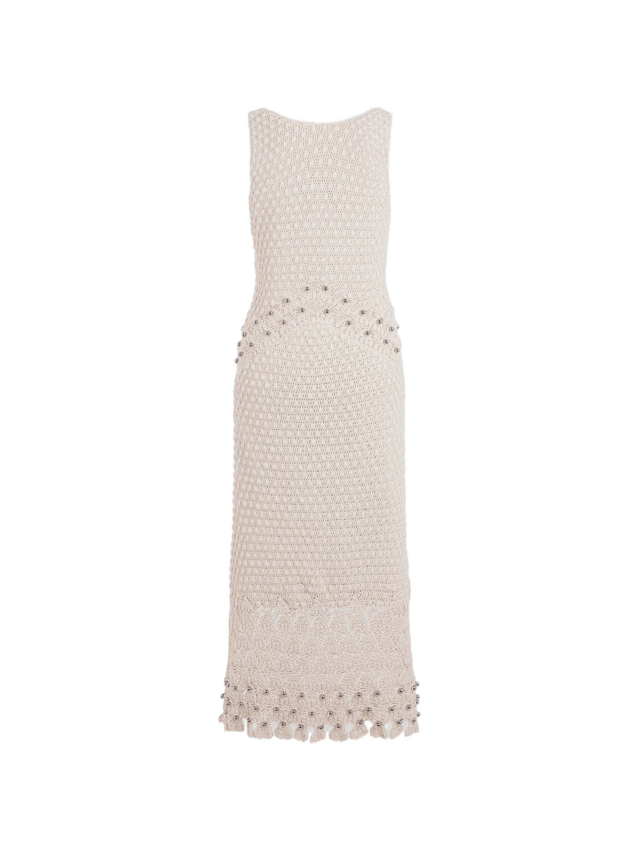 handmade midi dress in crochet