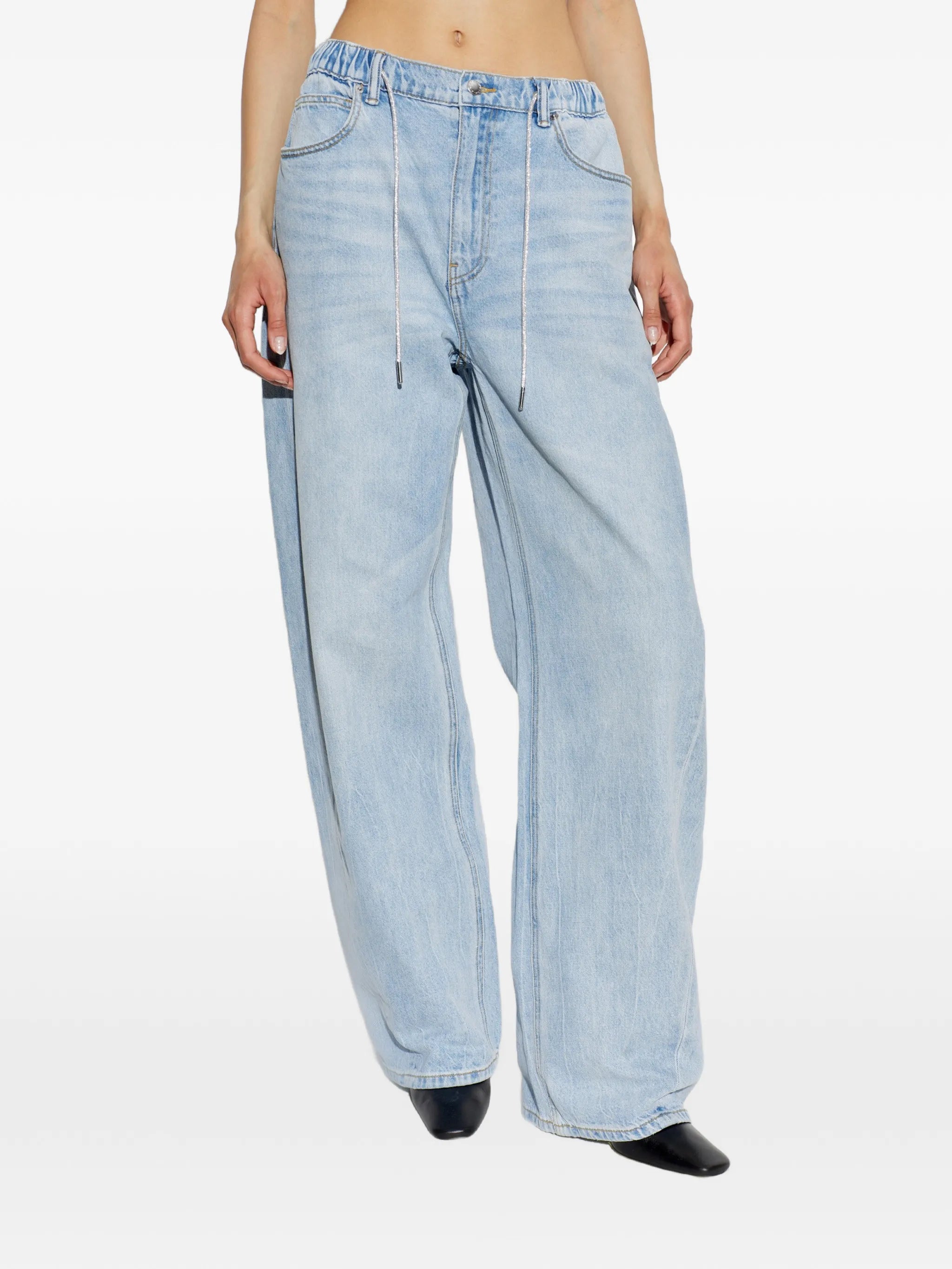 crystal hotfix drawcord balloon jogger