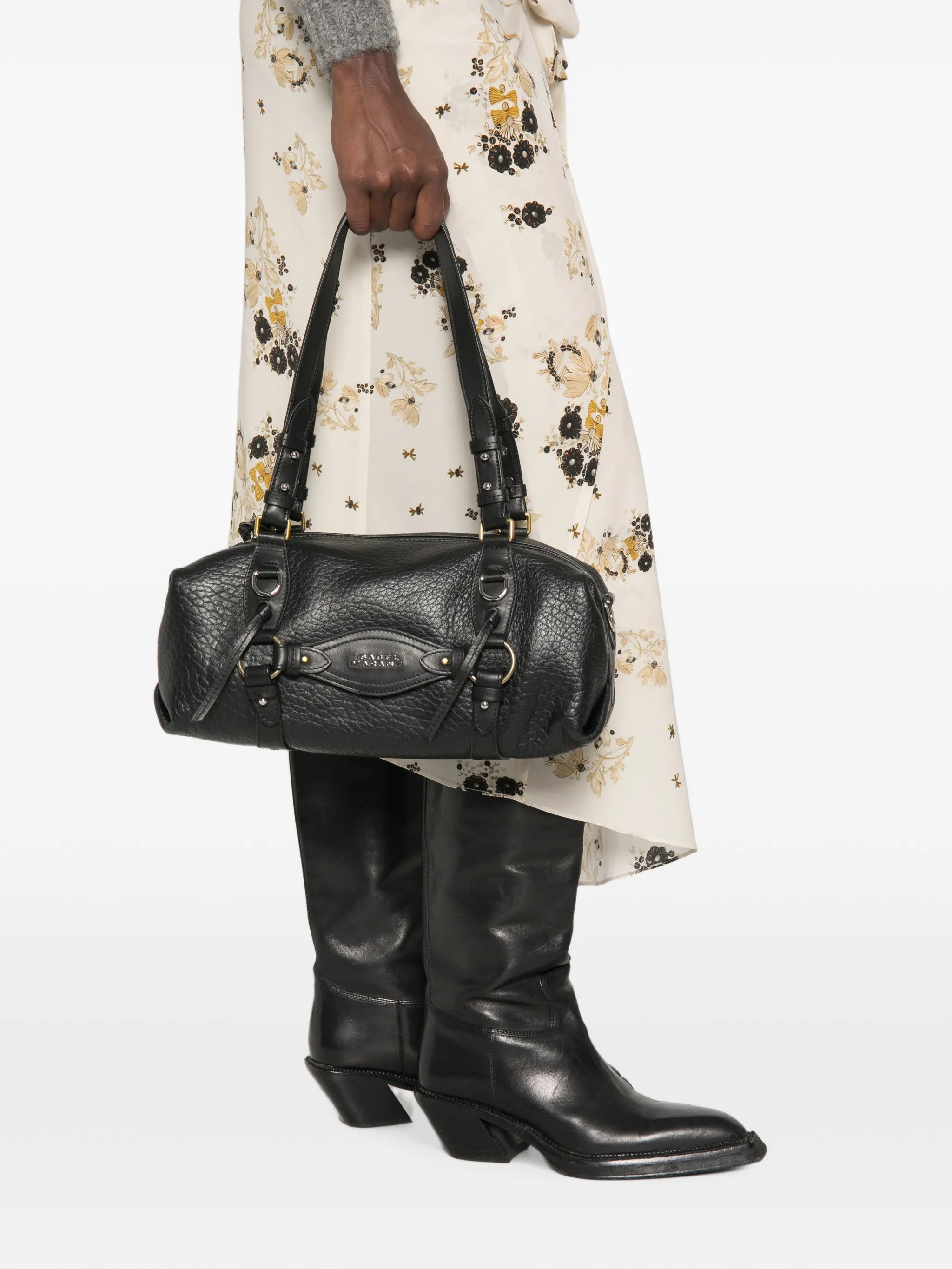 mini Tilpa buckle-detail pebbled shoulder bag