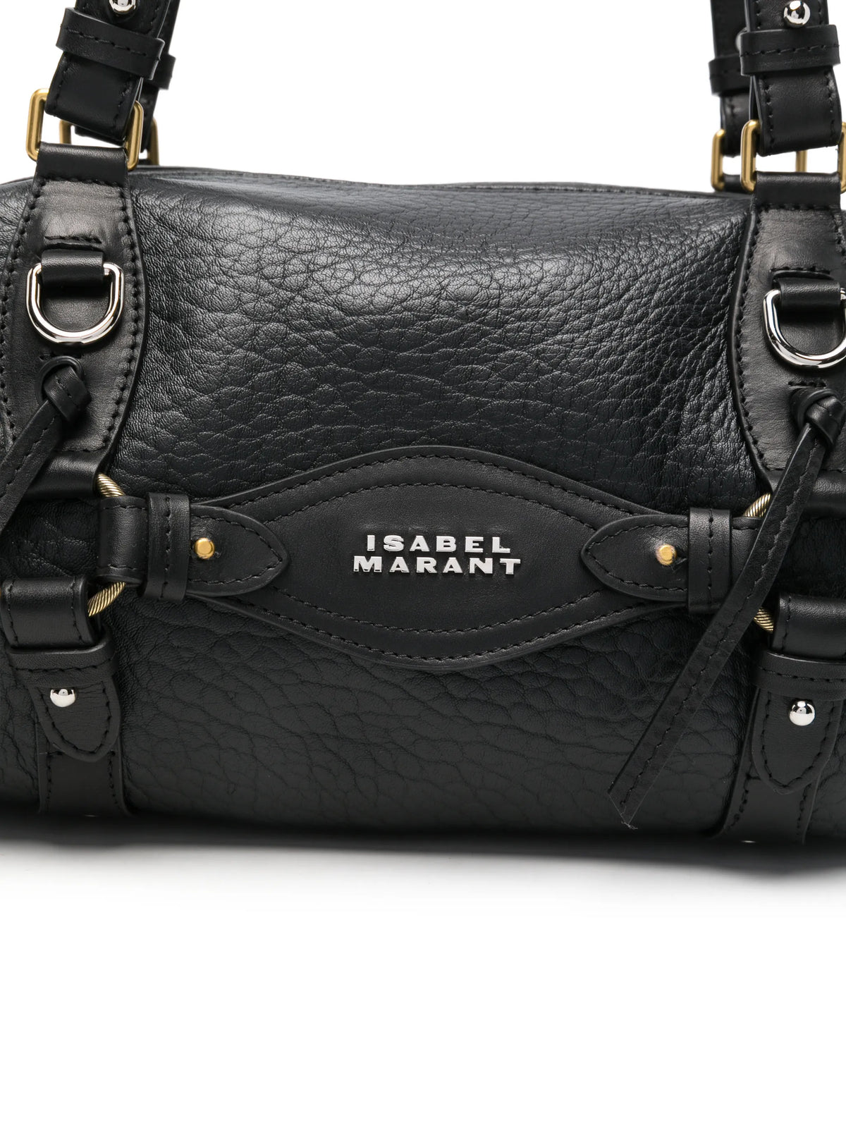 Tilpa mini bowling bag in grained leather