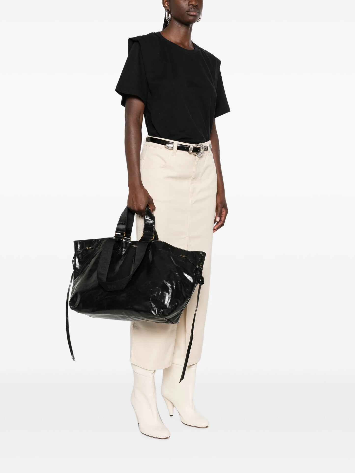Wardy leather tote bag