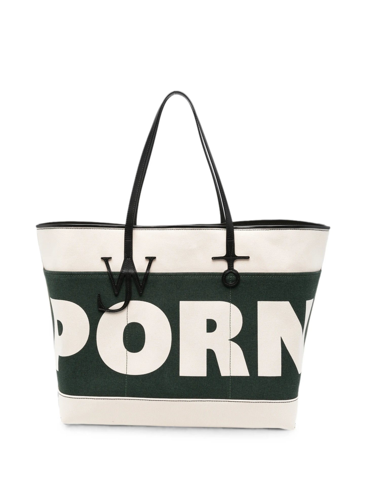 Anchor logo-plaque tote bag