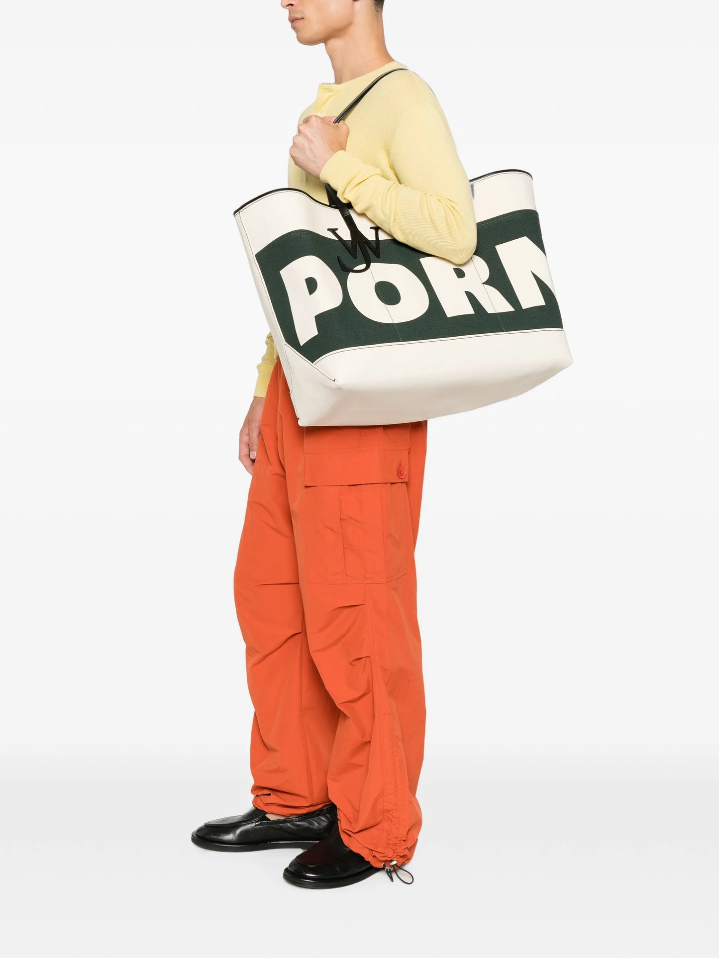 Anchor logo-plaque tote bag