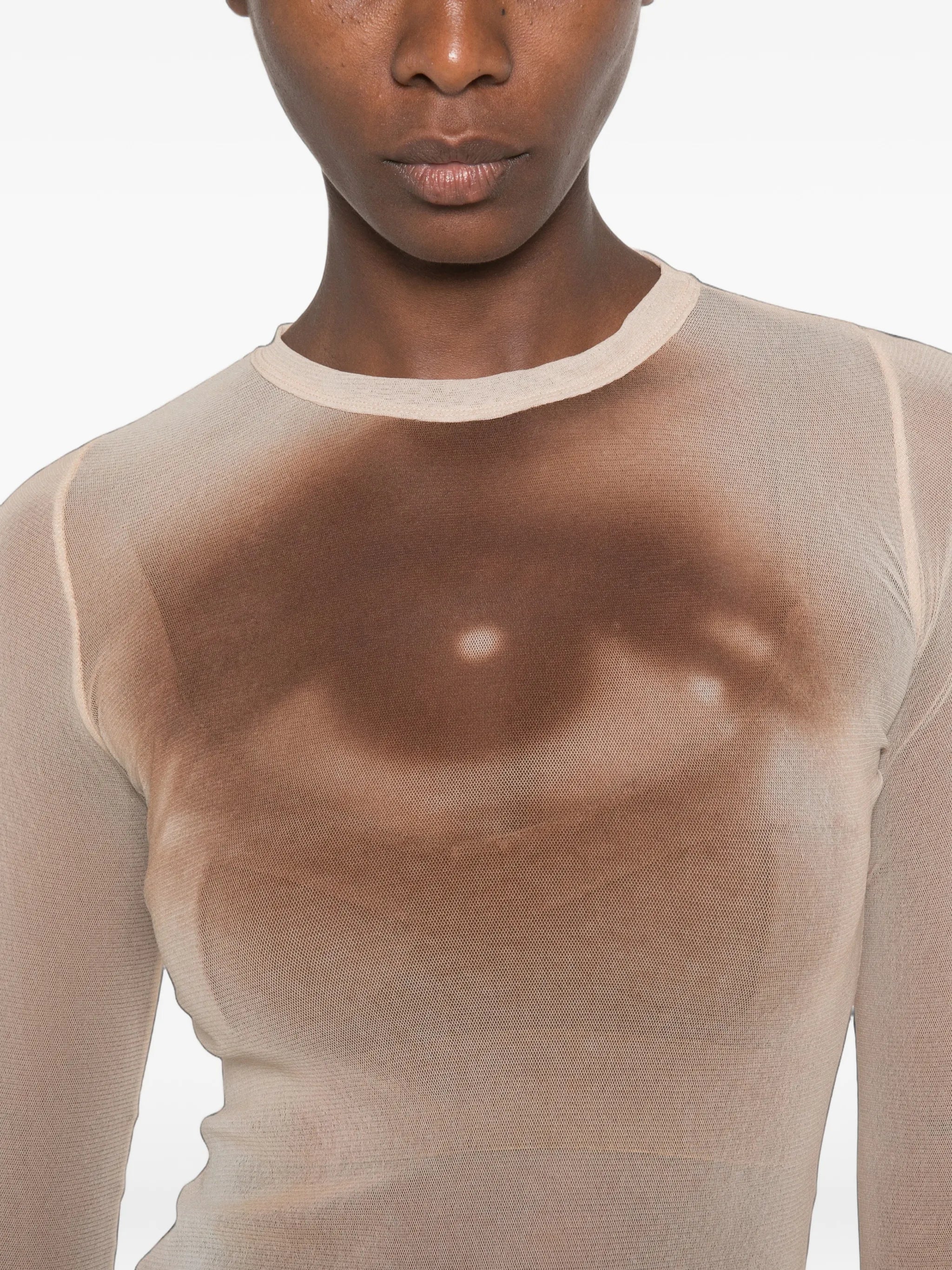 crew neck long-sleeve top