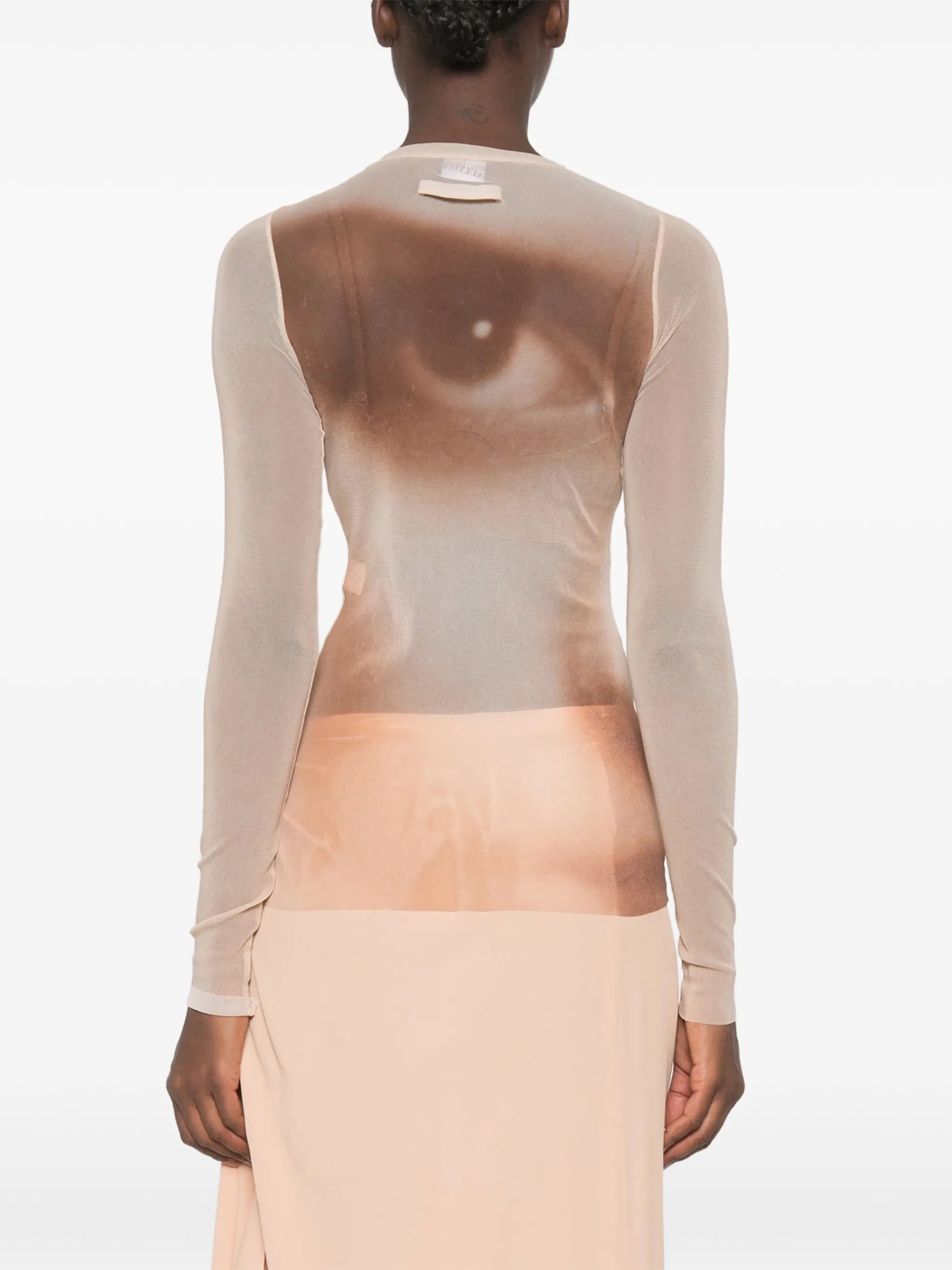 crew neck long-sleeve top
