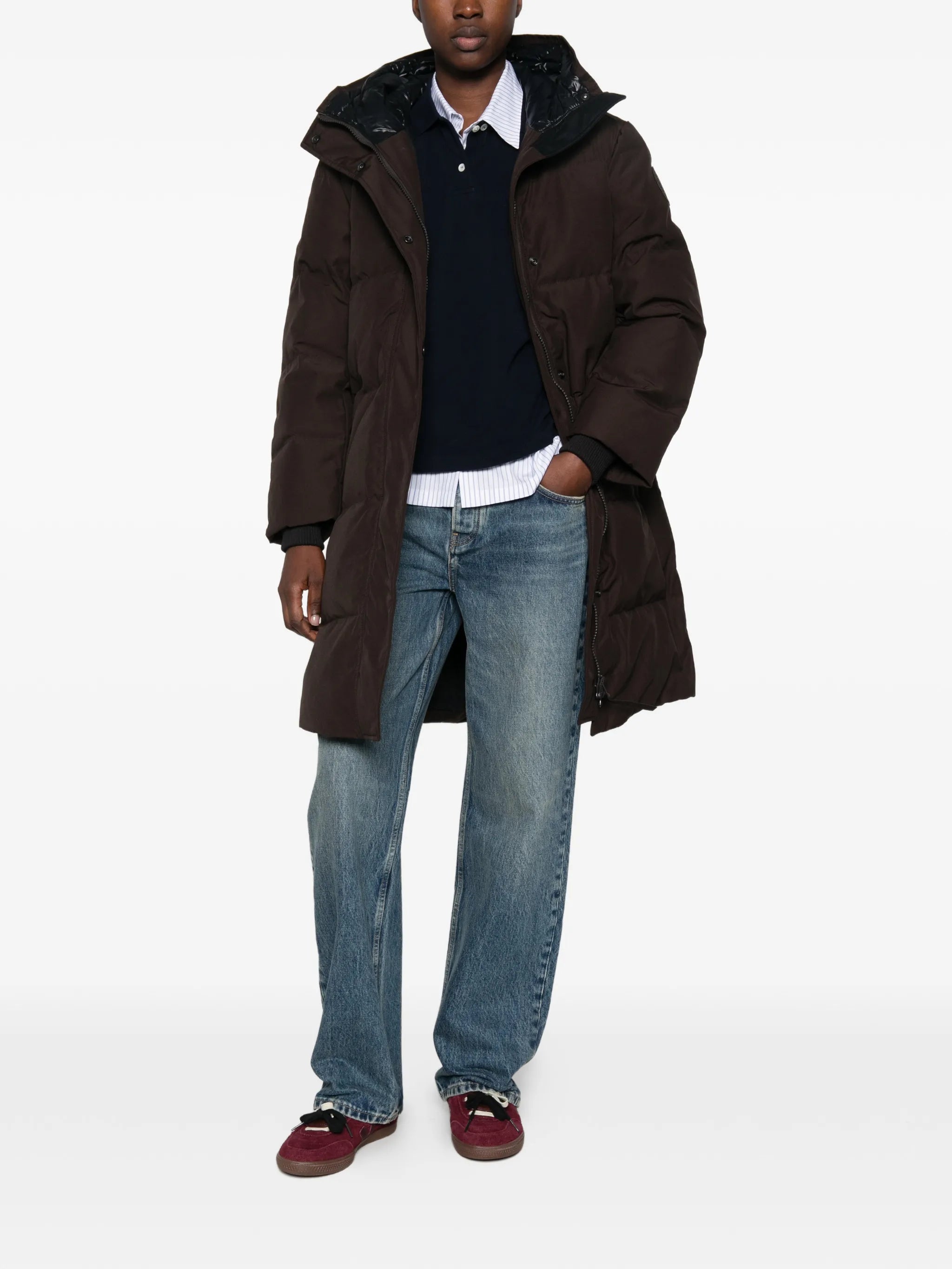 Louise quilted hooded coat