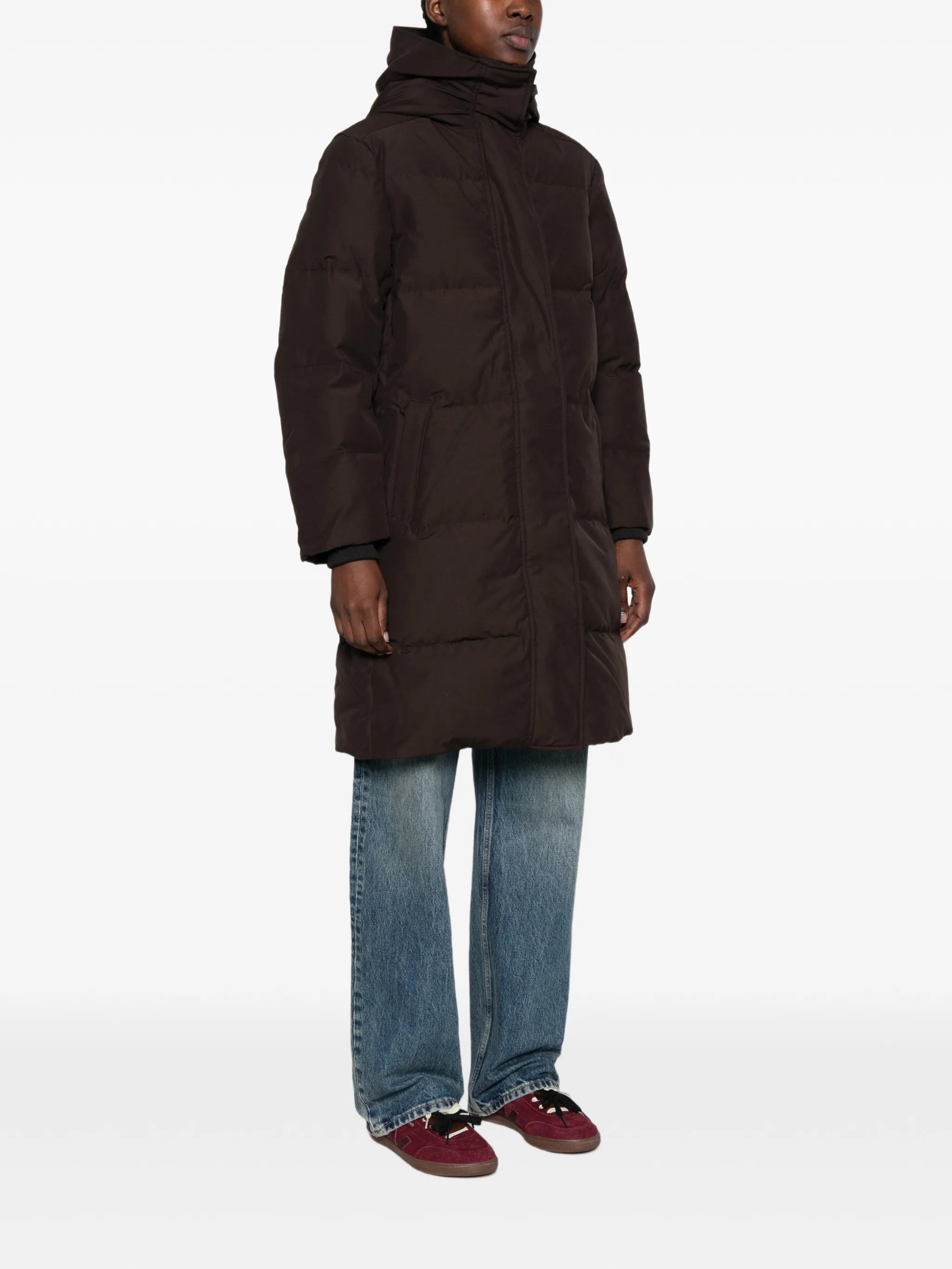Louise quilted hooded coat
