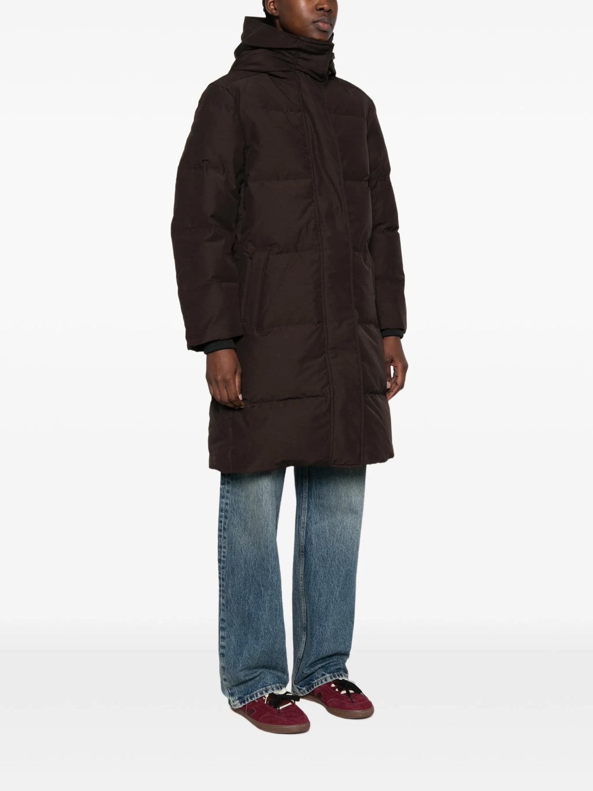 Louise quilted hooded coat