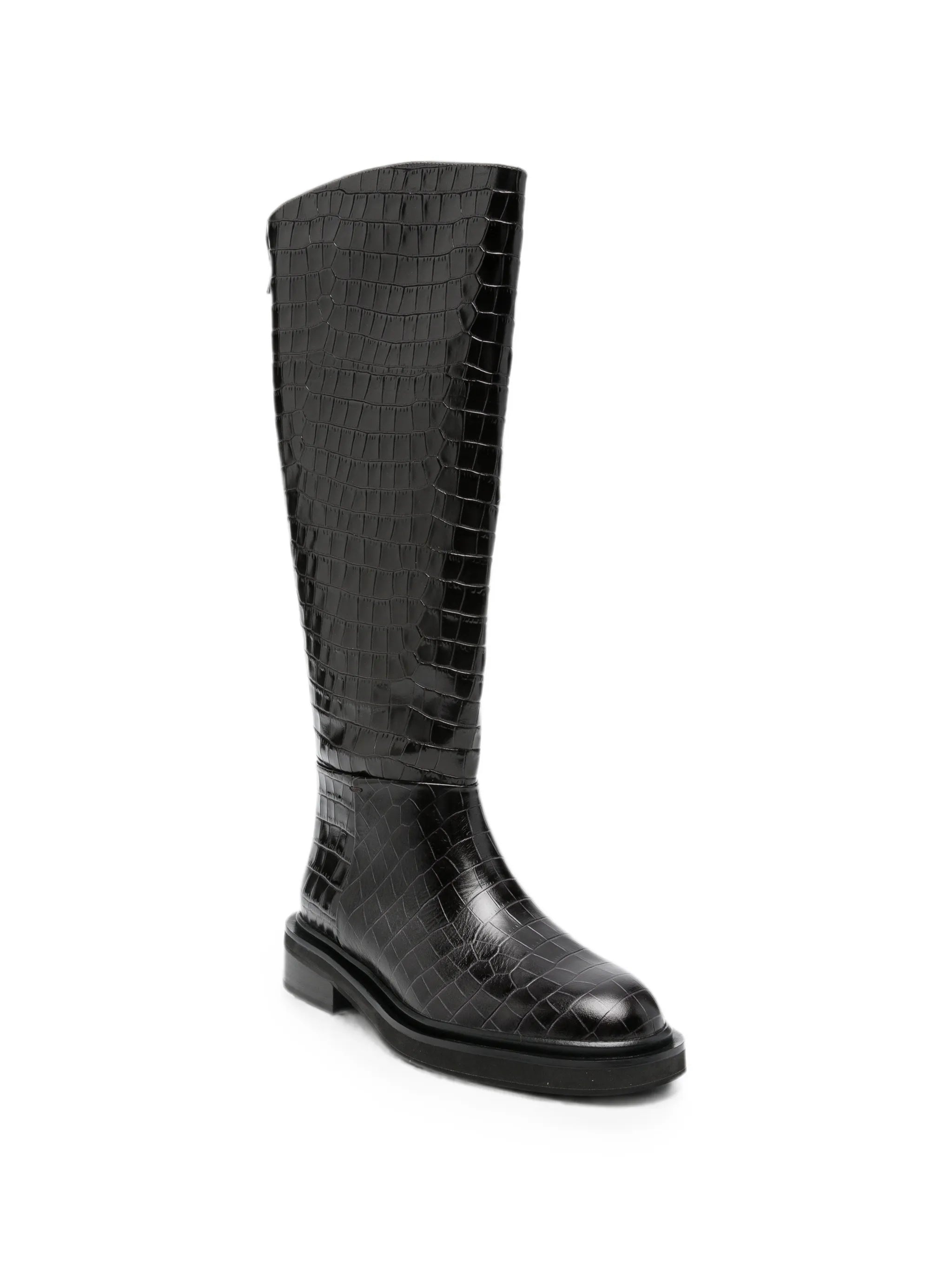 Jude croc-effect boots
