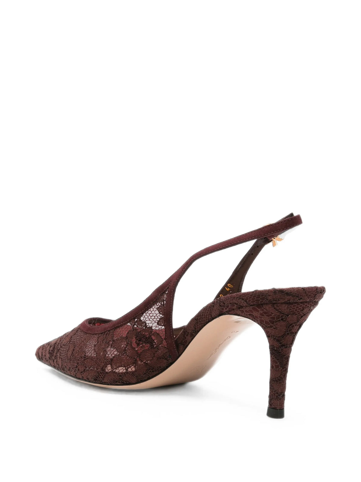 Claudia Sling 70 lace-panelling heeled pumps