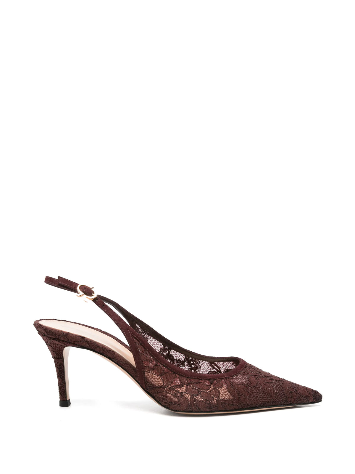 Claudia Sling 70 lace-panelling heeled pumps